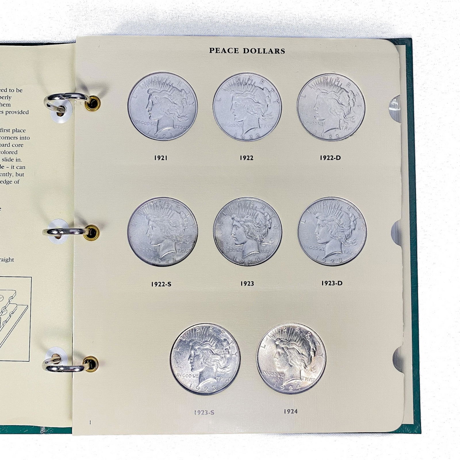 1921-1935 Peace Silver Dollar Book (24 Coins) (1 of 7)