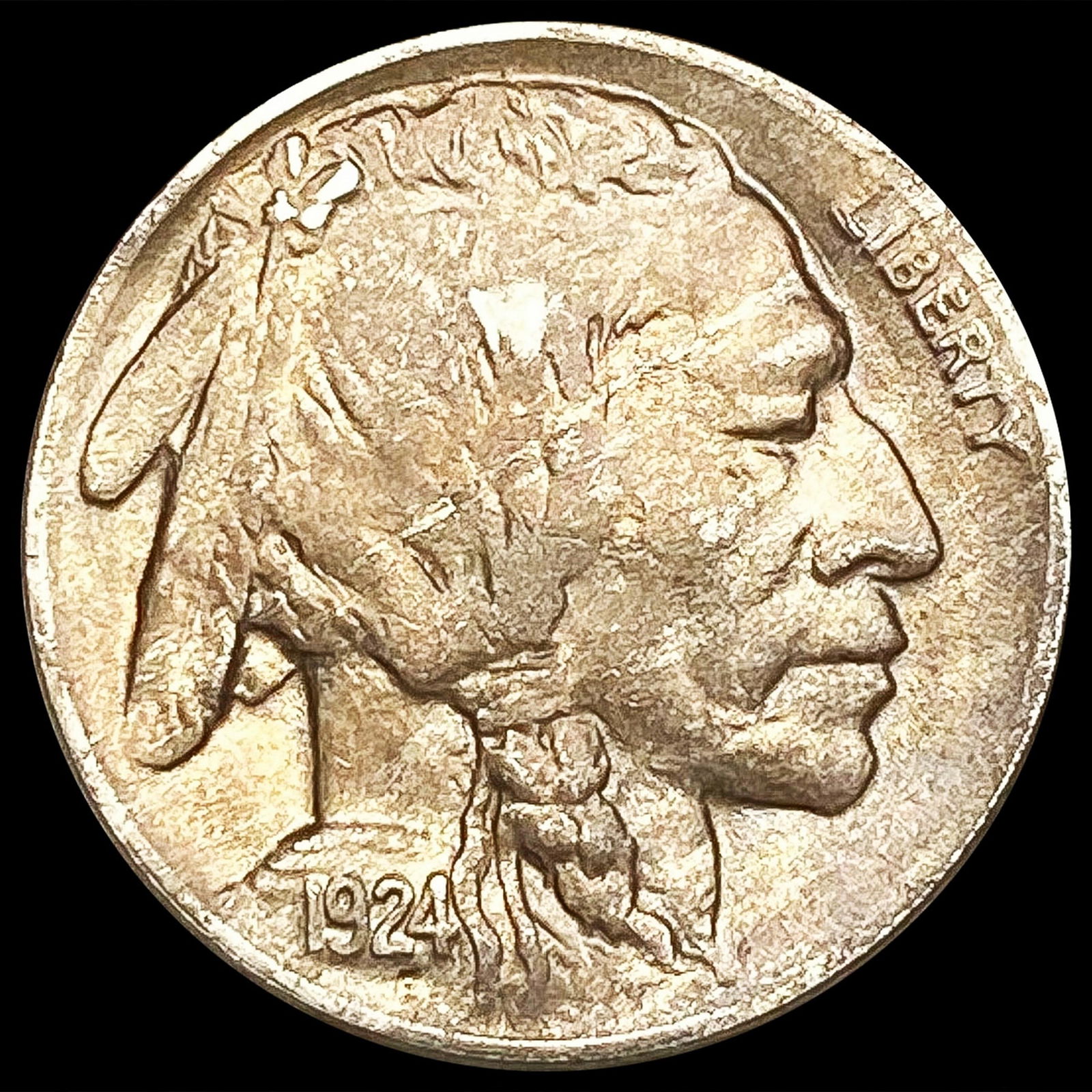 1924-D Buffalo Nickel NEARLY UNCIRCULATED (1 of 2)
