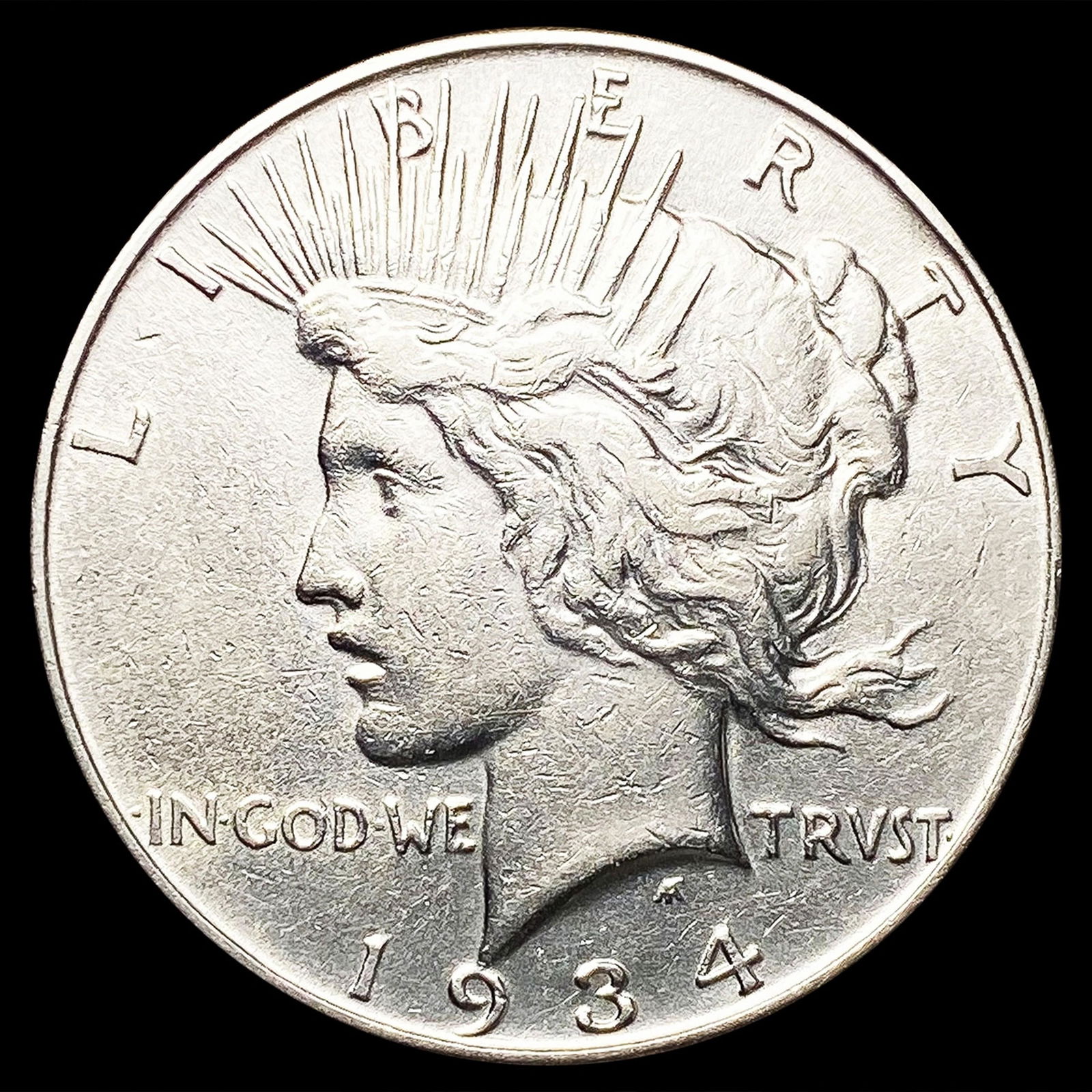 1934 Silver Peace Dollar CLOSELY UNCIRCULATED (1 of 2)