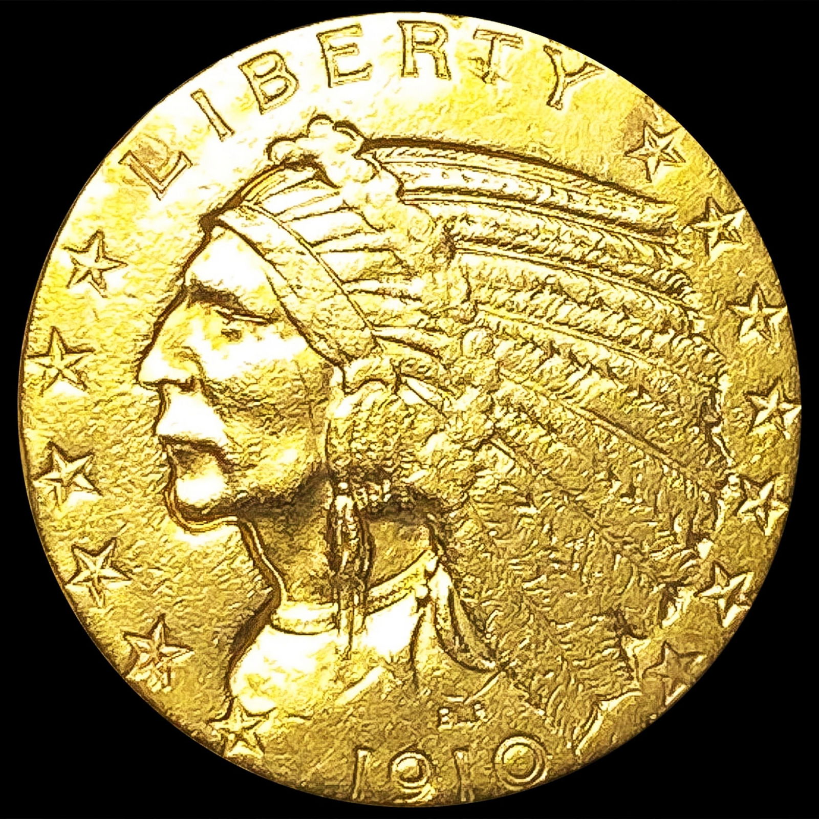 1910-S $5 Gold Half Eagle CLOSELY UNCIRCULATED (1 of 2)