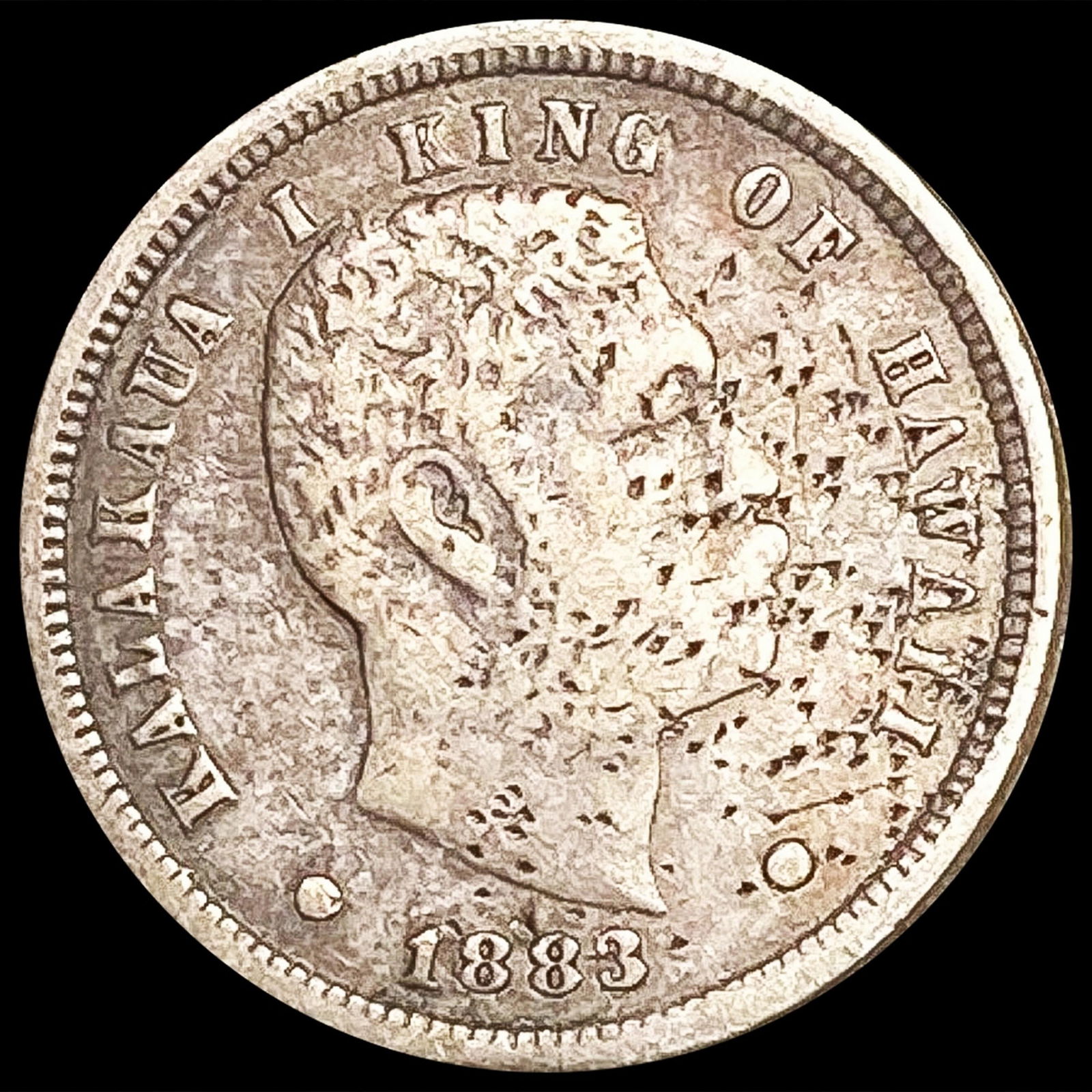 1883 Kingdom of Hawaii Dime LIGHTLY CIRCULATED (1 of 2)