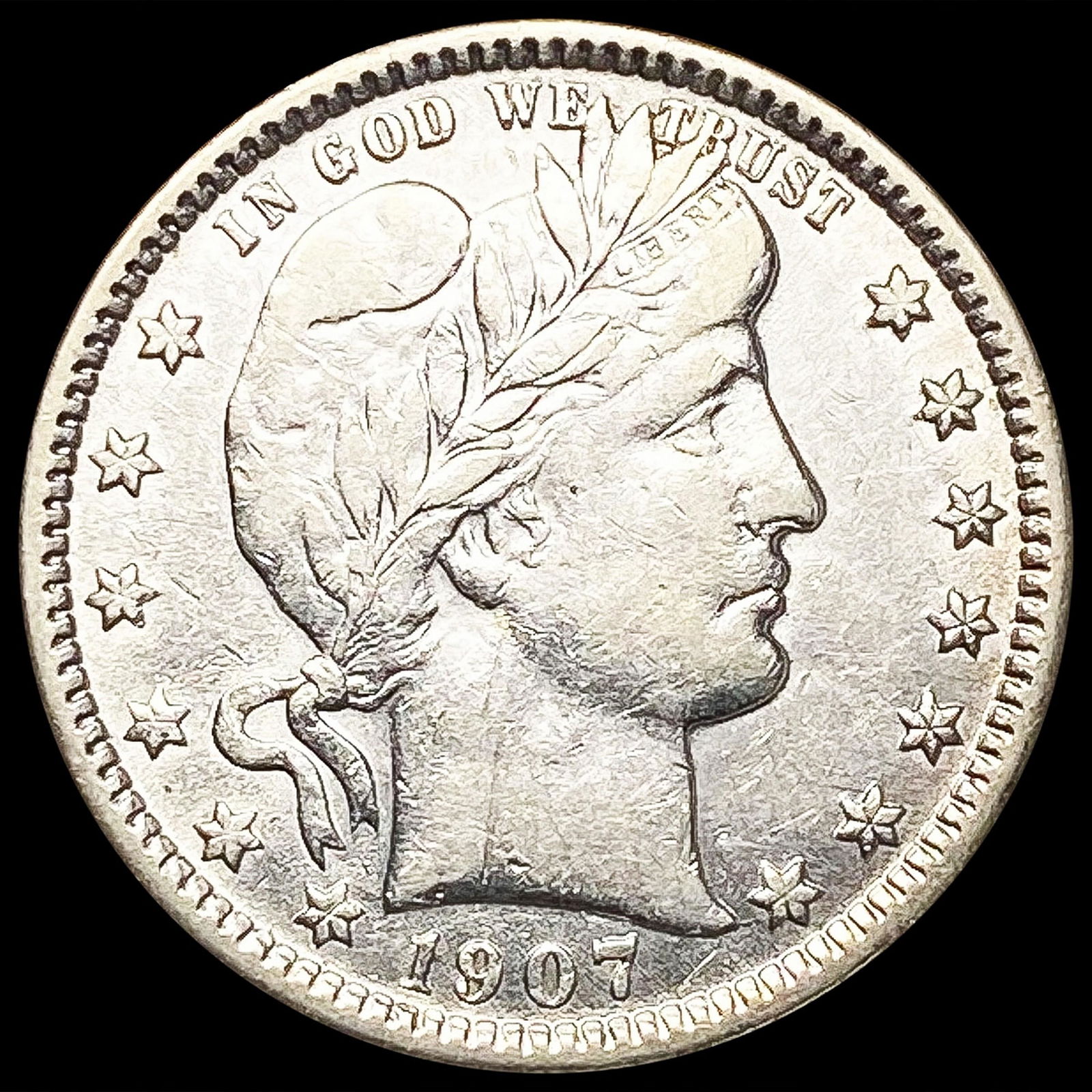 1907-O Barber Quarter CLOSELY UNCIRCULATED (1 of 2)