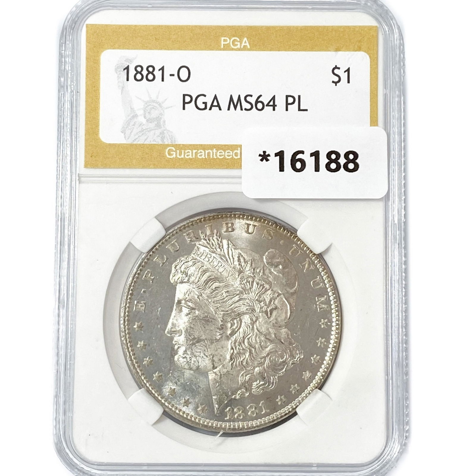 1881-O Morgan Silver Dollar PGA MS64 PL (1 of 2)