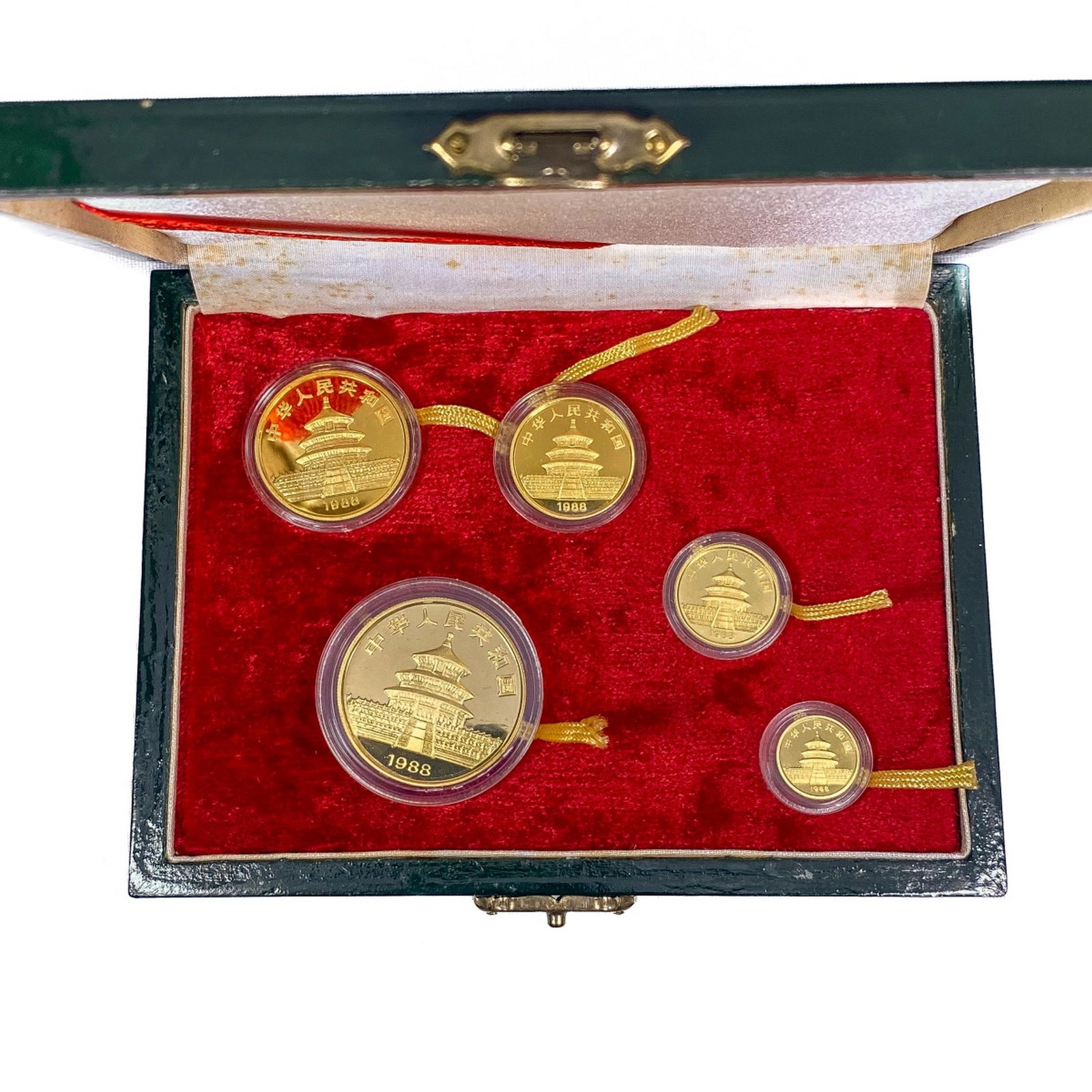 1988 China 2oz Gold Panda Proof Set (5 Coins) (1 of 3)