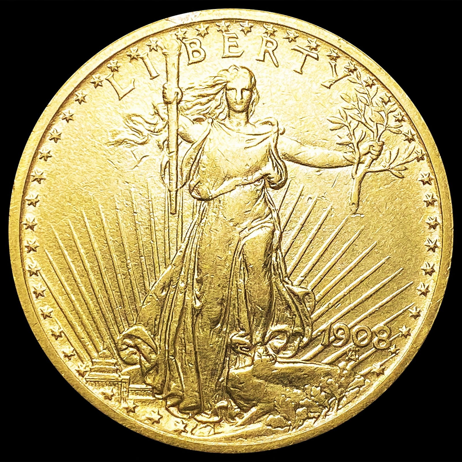 1908 $20 Gold Double Eagle UNCIRCULATED (1 of 2)