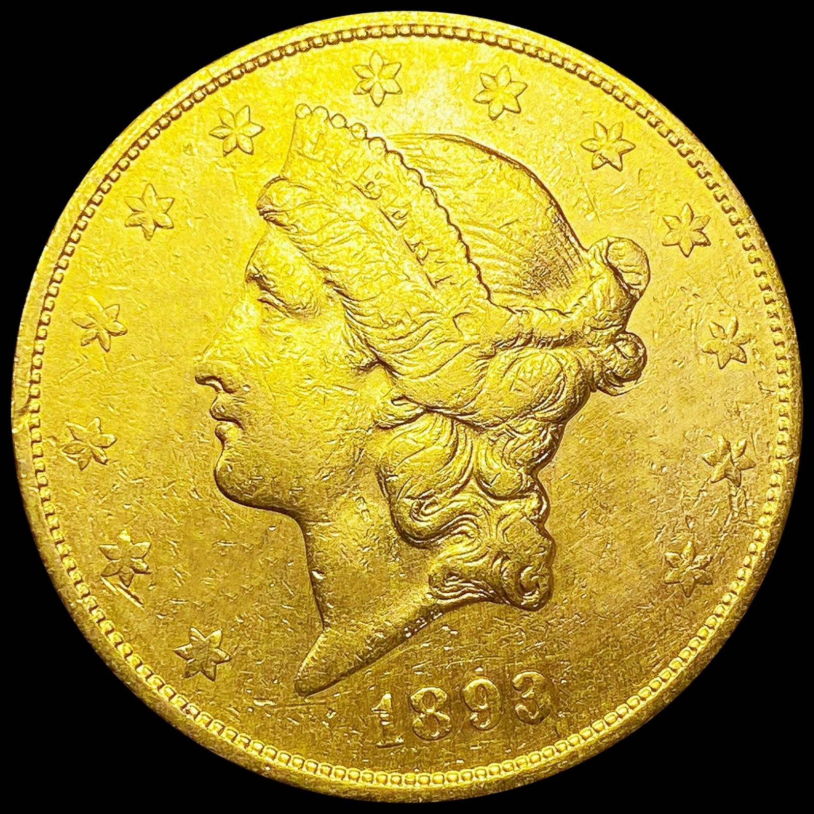 1893-S $20 Gold Double Eagle CLOSELY UNCIRCULATED (1 of 2)