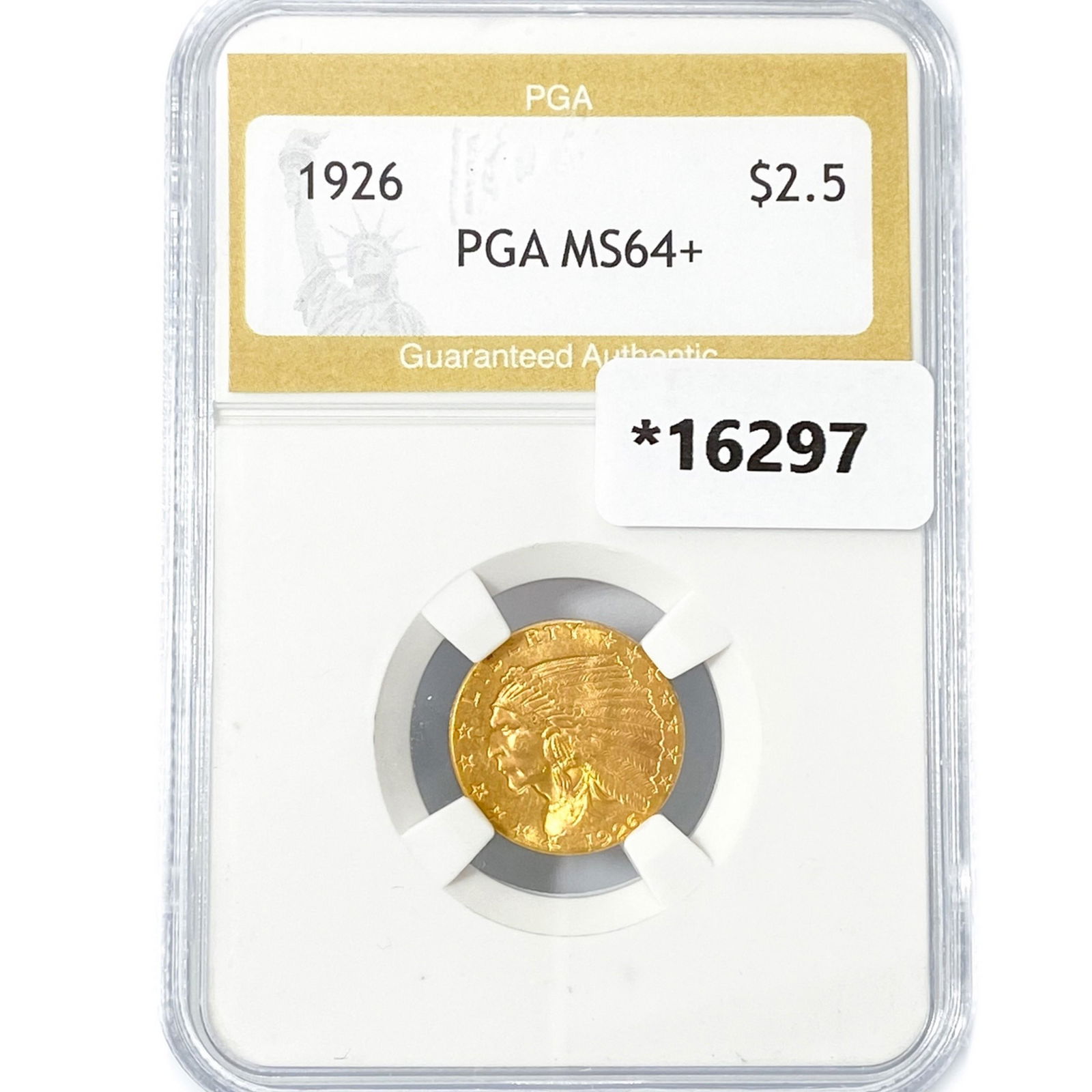 1926 $2.50 Gold Quarter Eagle PGA MS64+ (1 of 2)