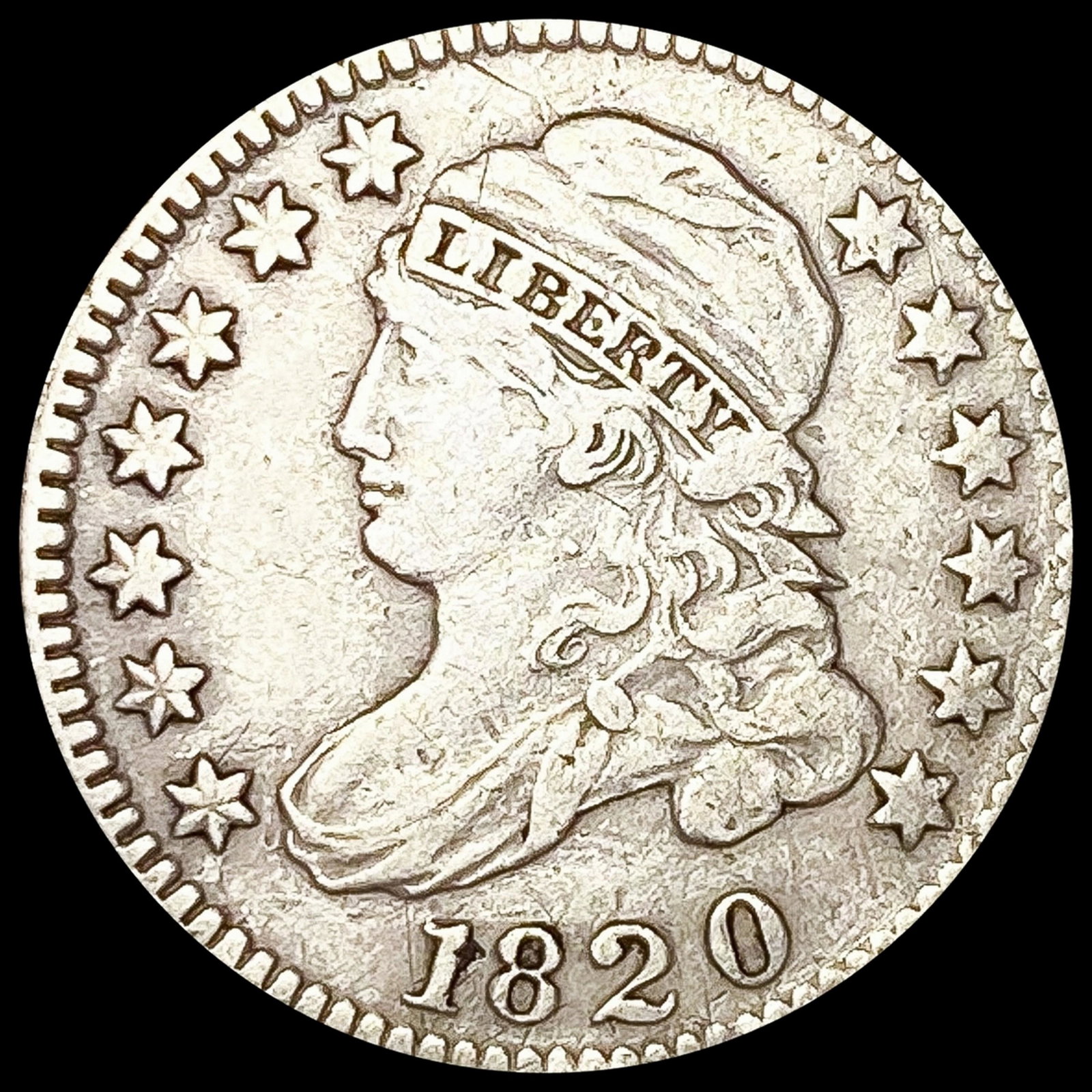 1820 Capped Bust Dime LIGHTLY CIRCULATED (1 of 2)