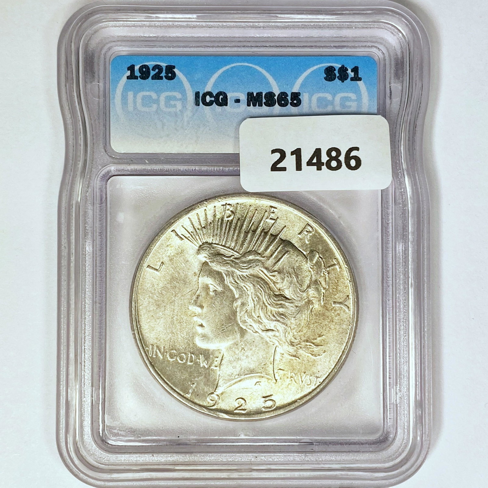 1925 Silver Peace Dollar ICG MS65 (1 of 2)