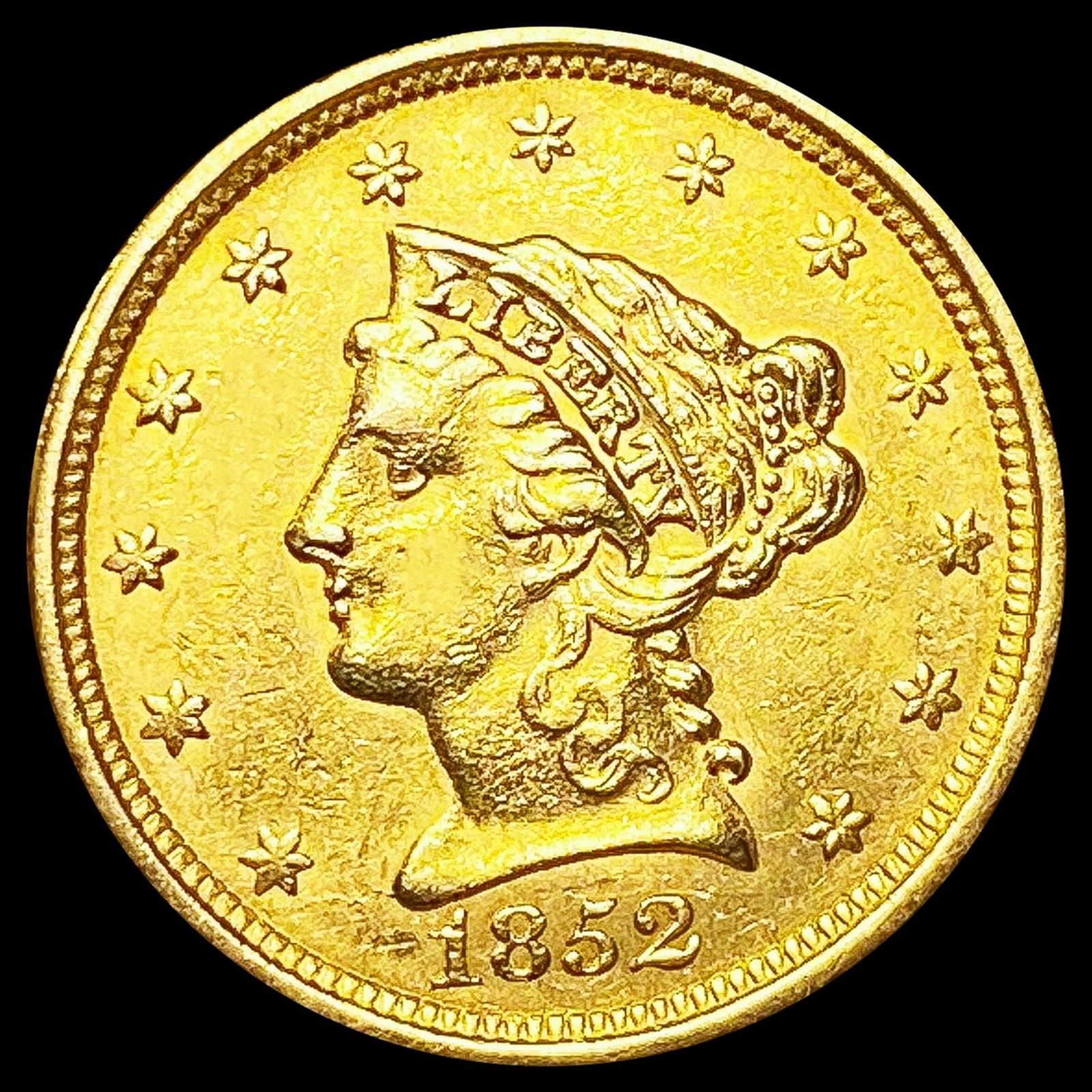 1852 $2.50 Gold Quarter Eagle UNCIRCULATED (1 of 2)