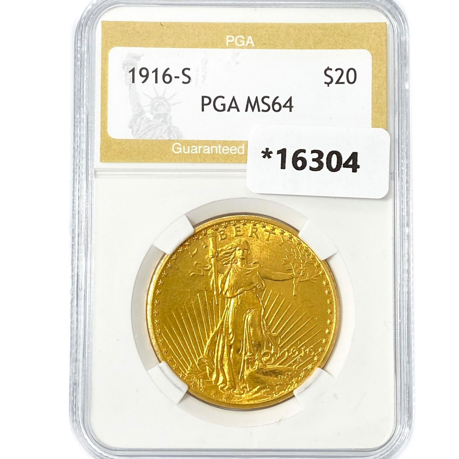 1916-S $20 Gold Double Eagle PGA MS64 (1 of 2)
