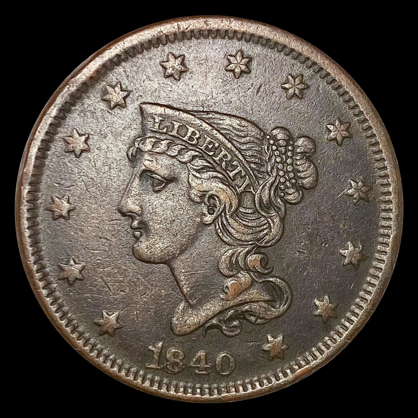 1840 Large Cent LIGHTLY CIRCULATED (1 of 2)