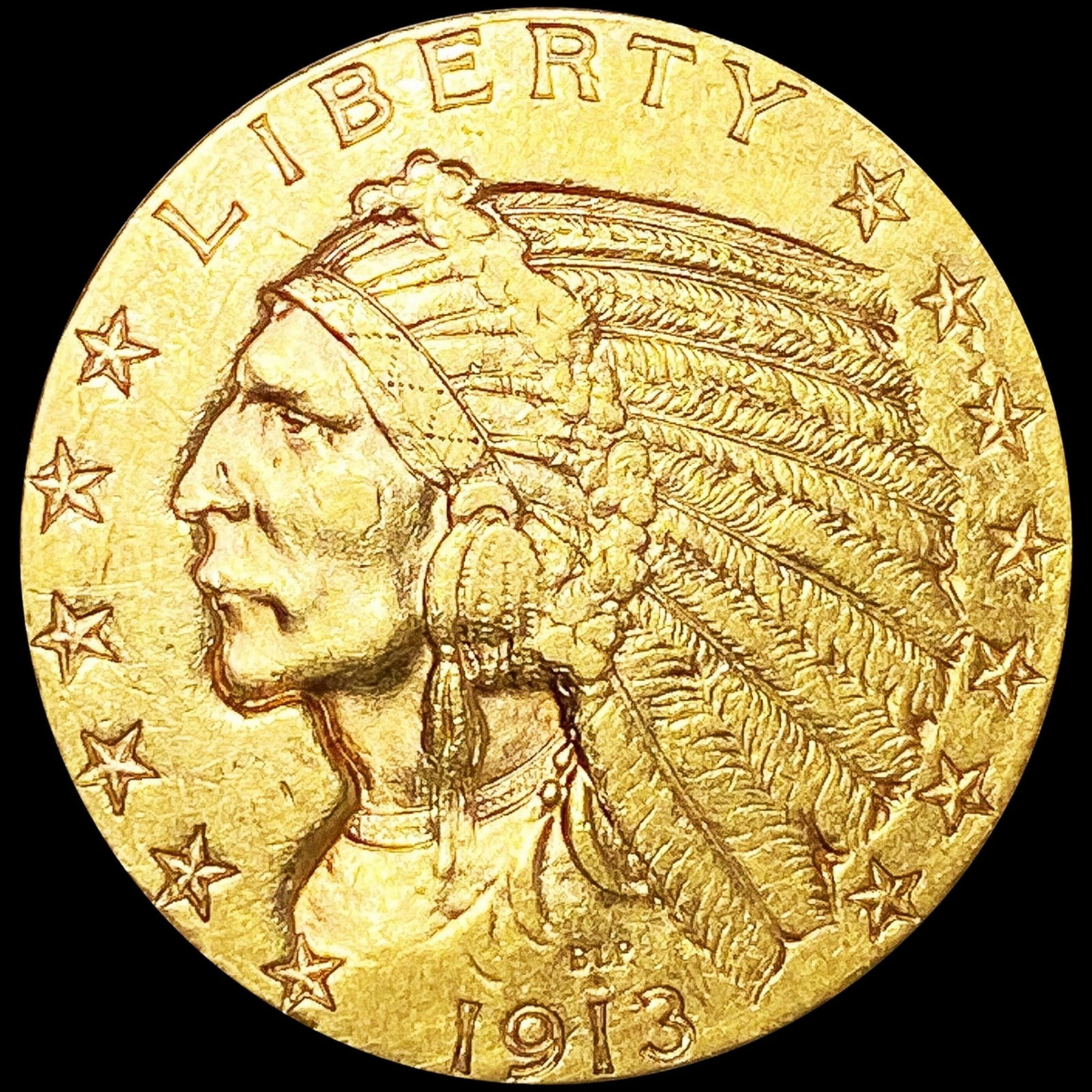 1913-S $5 Gold Half Eagle CLOSELY UNCIRCULATED (1 of 2)