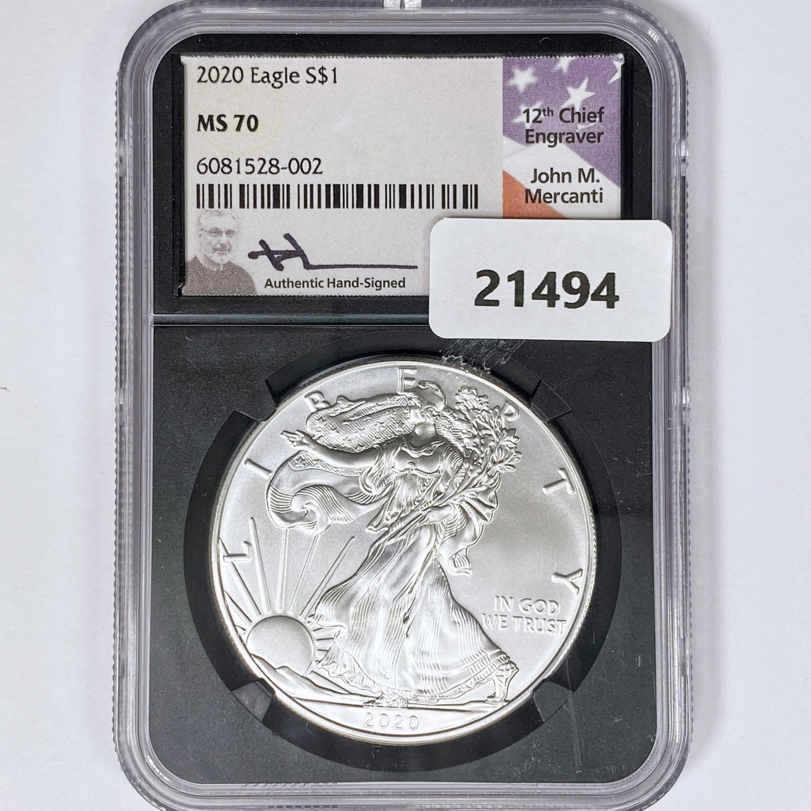 2020 American 1oz Silver Eagle NGC MS70 (1 of 2)