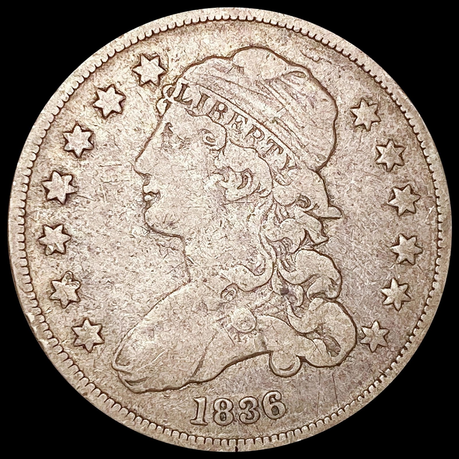 1836 Capped Bust Quarter NICELY CIRCULATED (1 of 2)