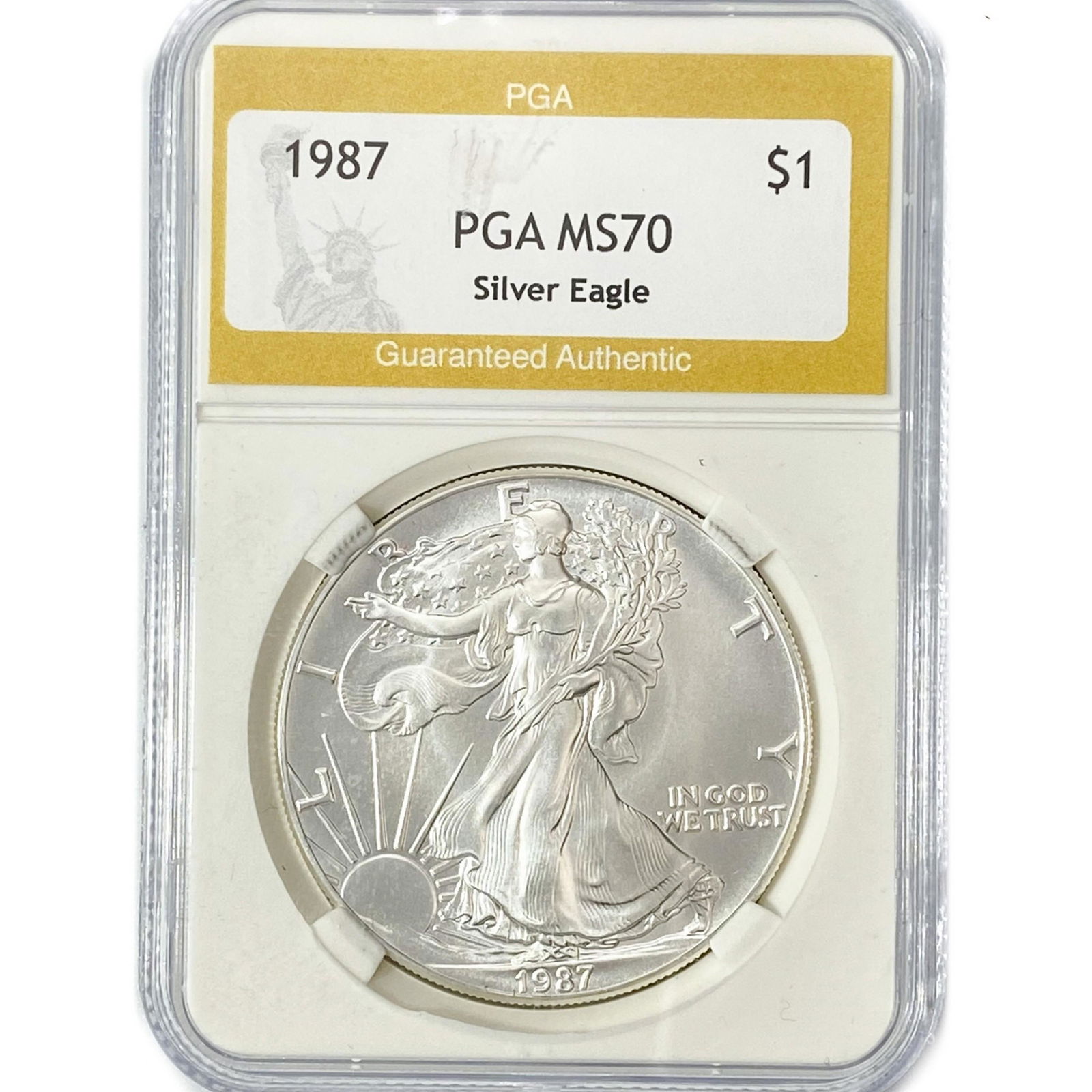 1987 American Silver Eagle PGA MS70 (1 of 2)
