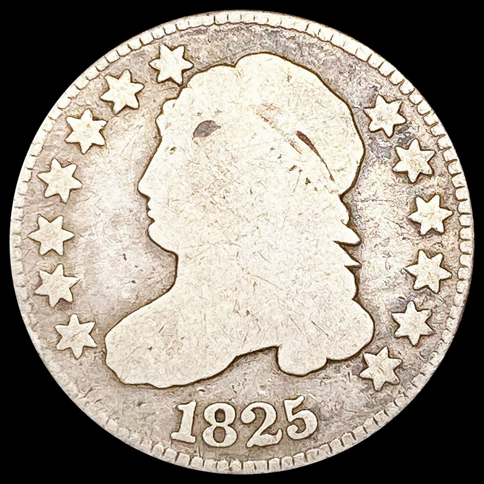 1825 Capped Bust Dime NICELY CIRCULATED (1 of 2)