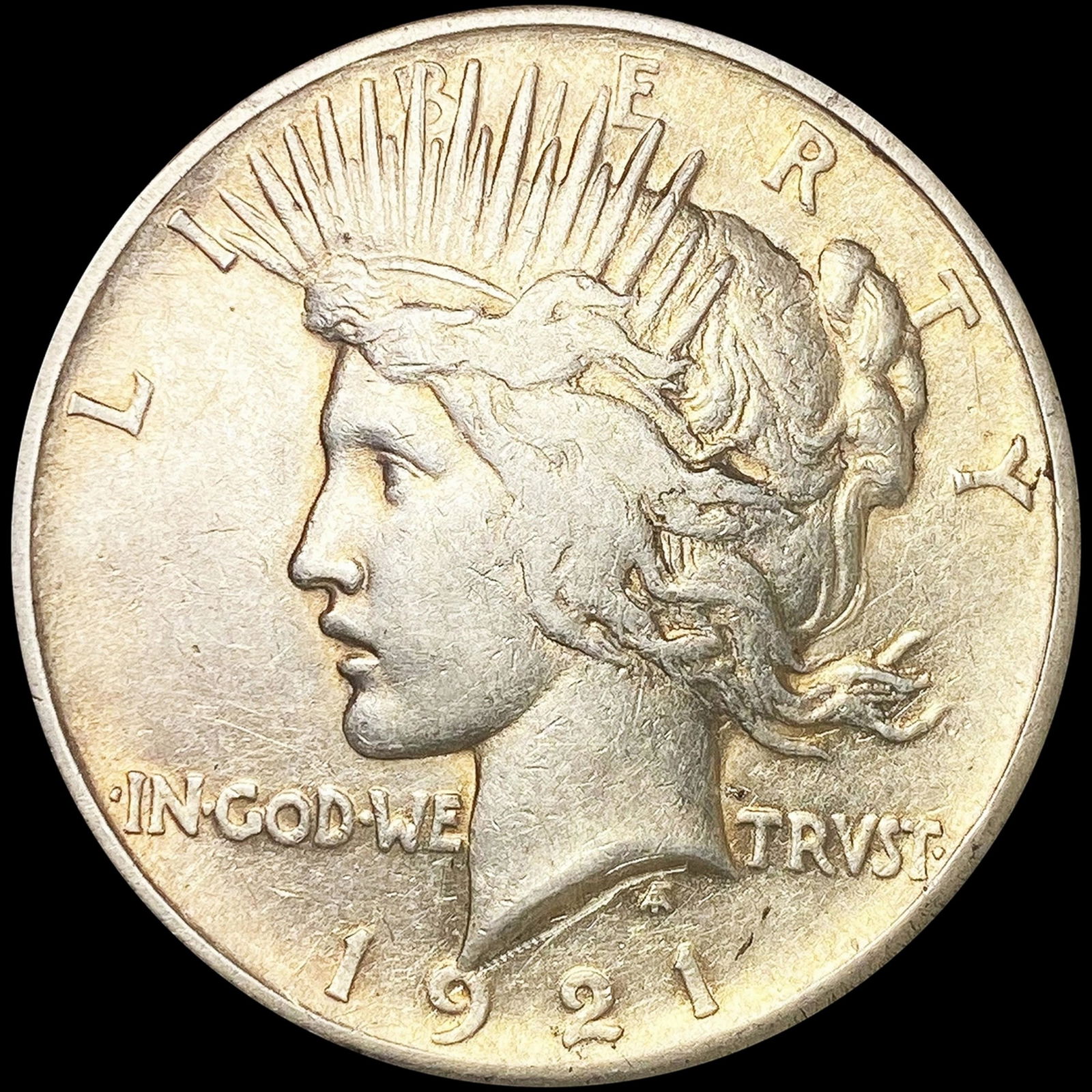 1921 Silver Peace Dollar NICELY CIRCULATED (1 of 2)