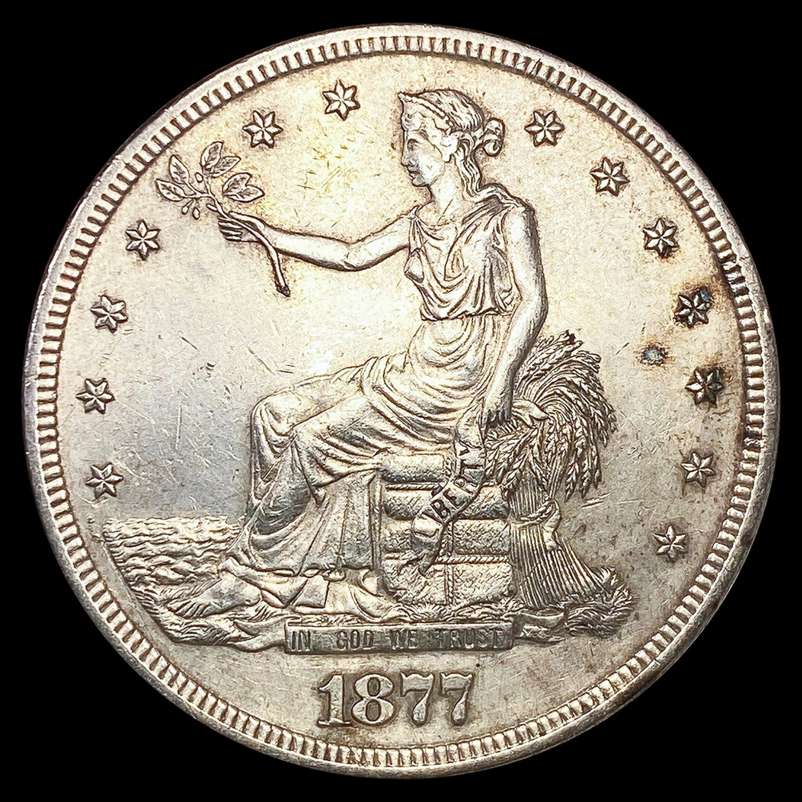 1877-S Silver Trade Dollar CLOSELY UNCIRCULATED (1 of 2)