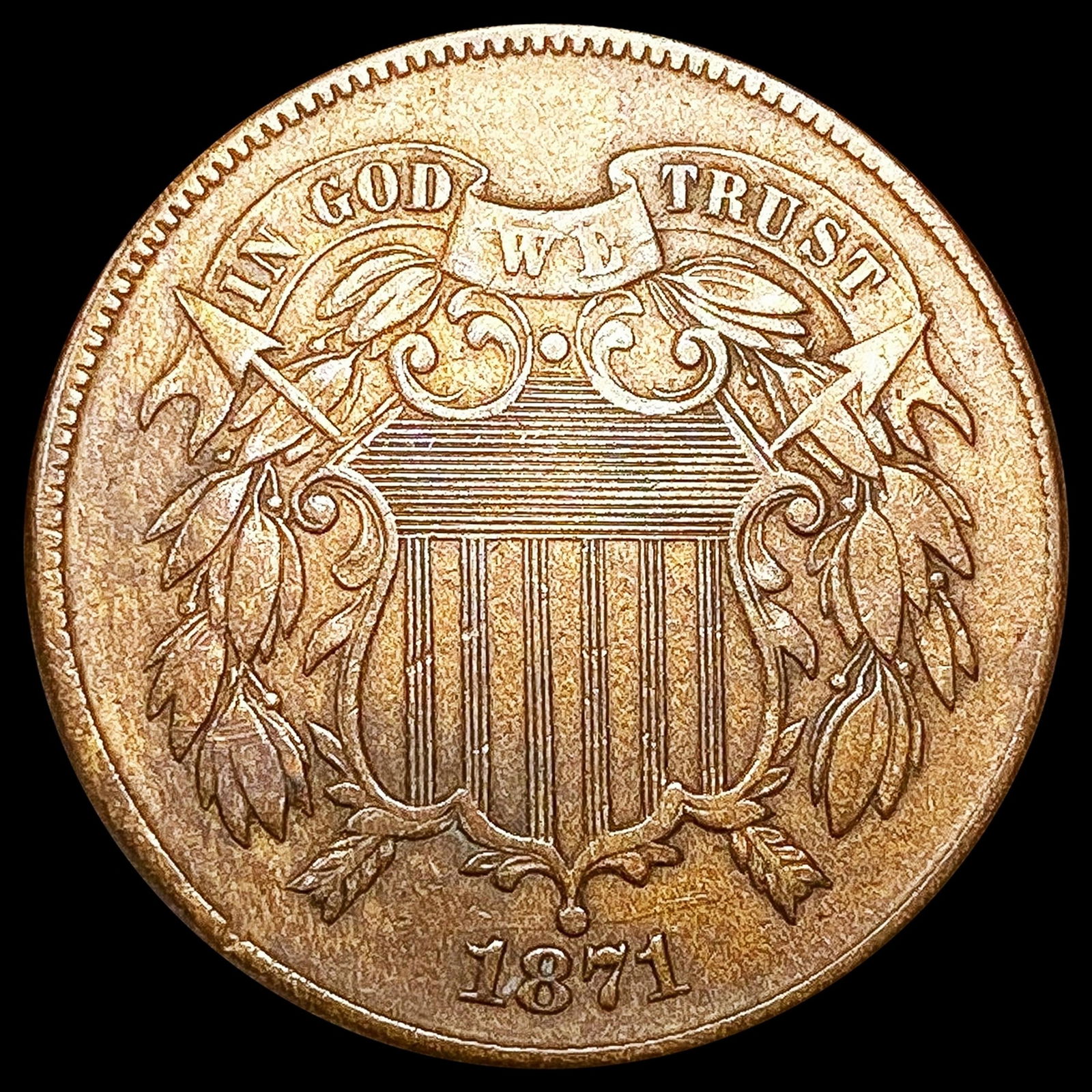 1871 Two Cent Piece UNCIRCULATED (1 of 2)