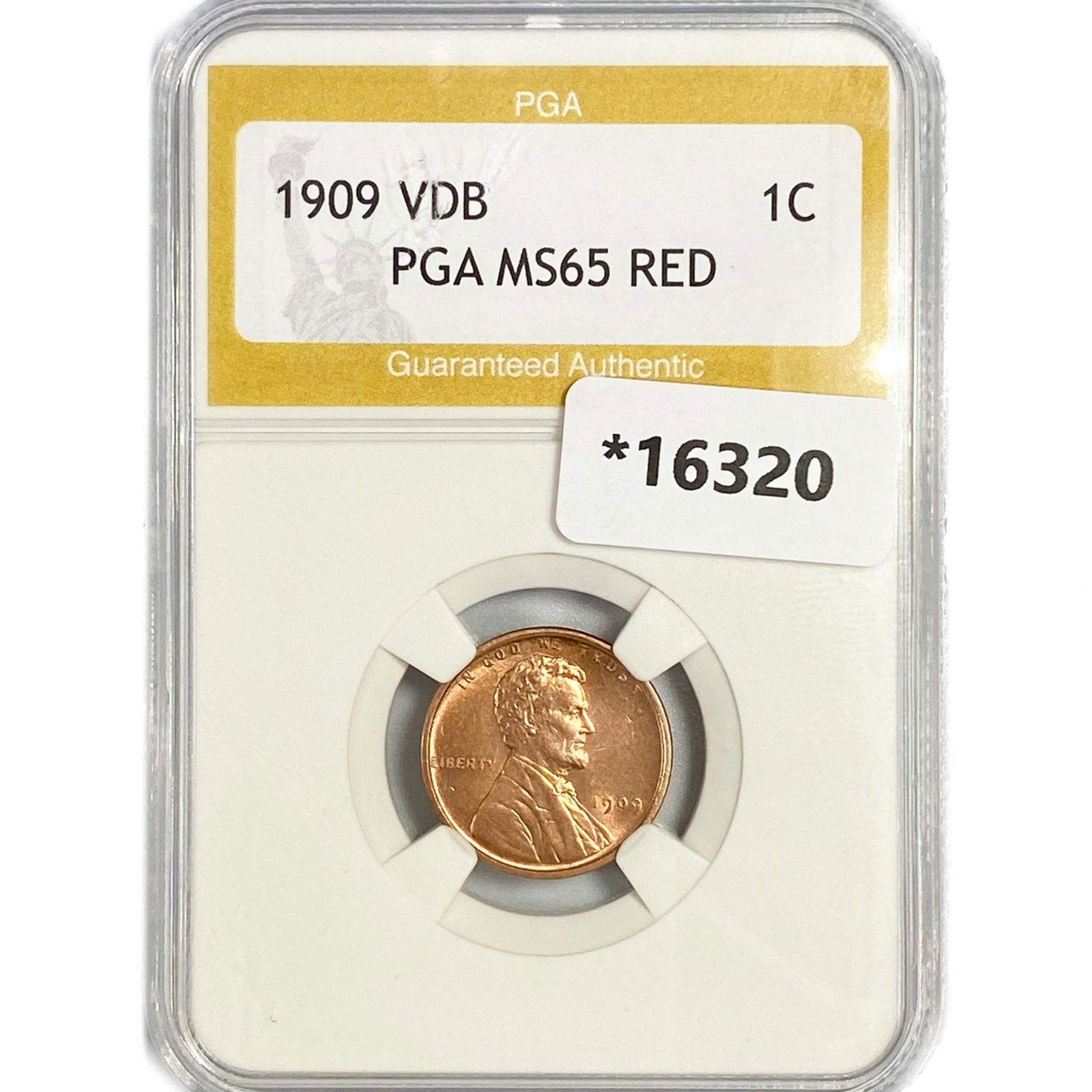 1909 VDB Wheat Cent PGA MS65 RED (1 of 2)
