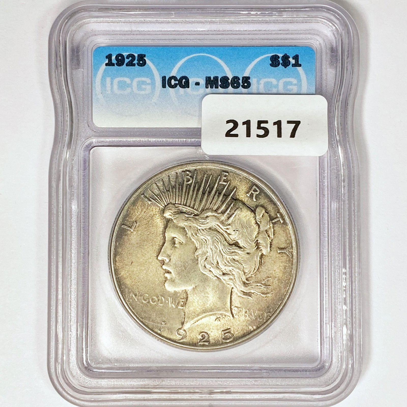 1925 Silver Peace Dollar ICG MS65 (1 of 2)