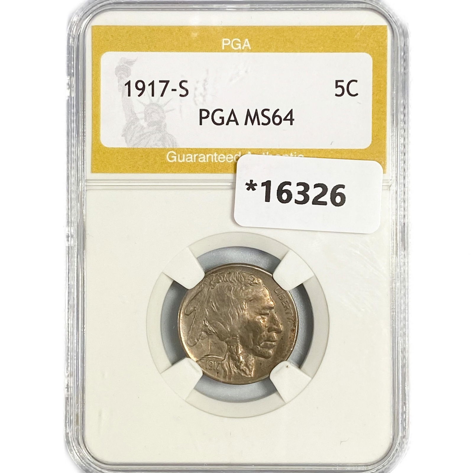 1917-S Buffalo Nickel PGA MS64 (1 of 2)