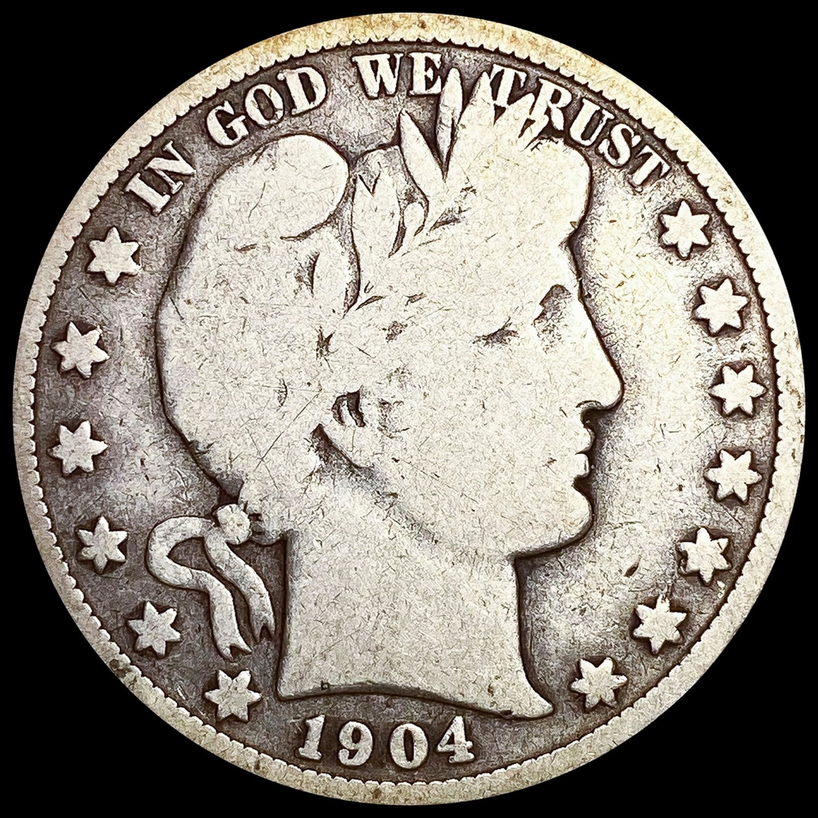1904-S Barber Half Dollar ABOUT UNCIRCULATED (1 of 2)