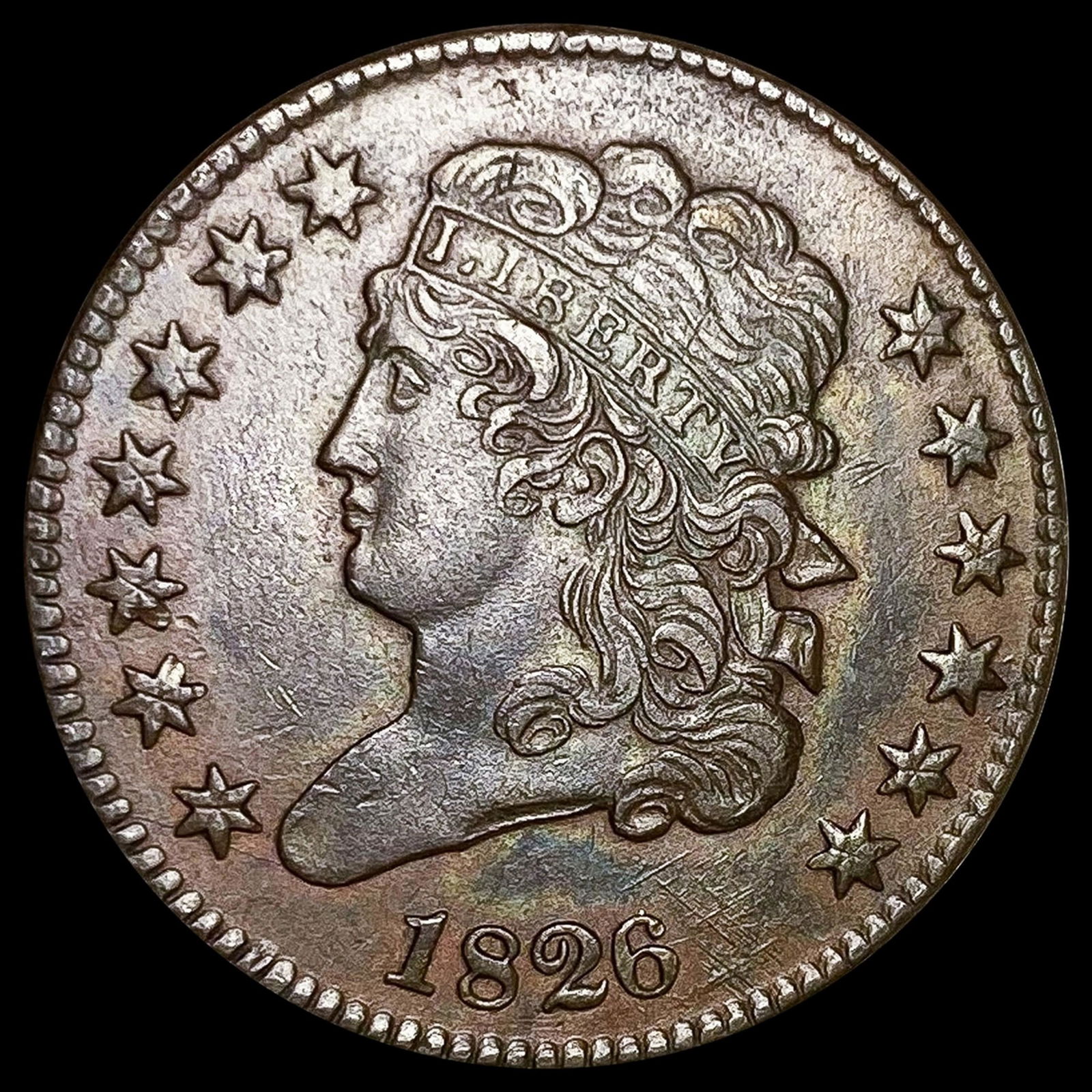 1826 Classic Head Half Cent CLOSELY UNCIRCULATED (1 of 2)