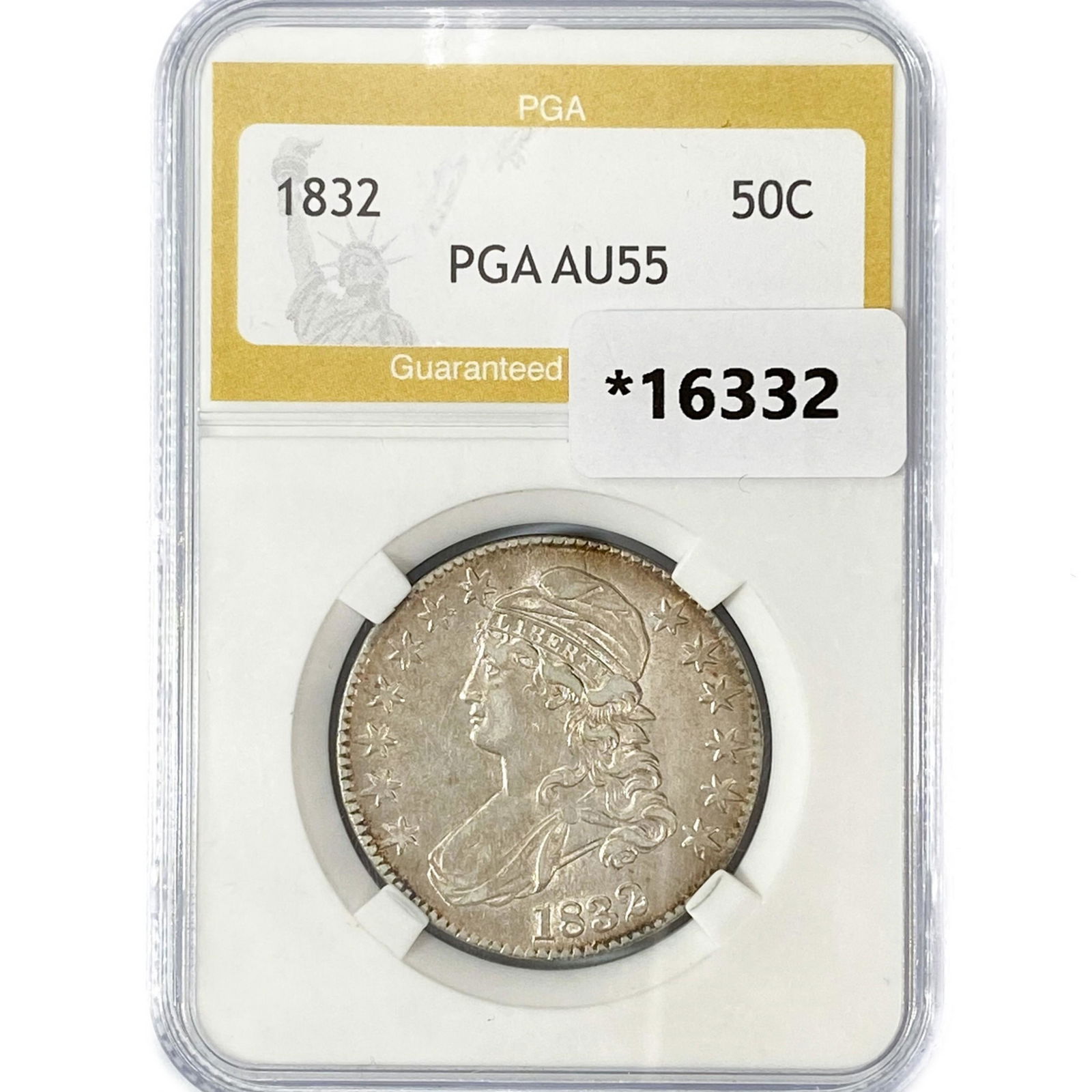 1832 Capped Bust Half Dollar PGA AU55 (1 of 2)