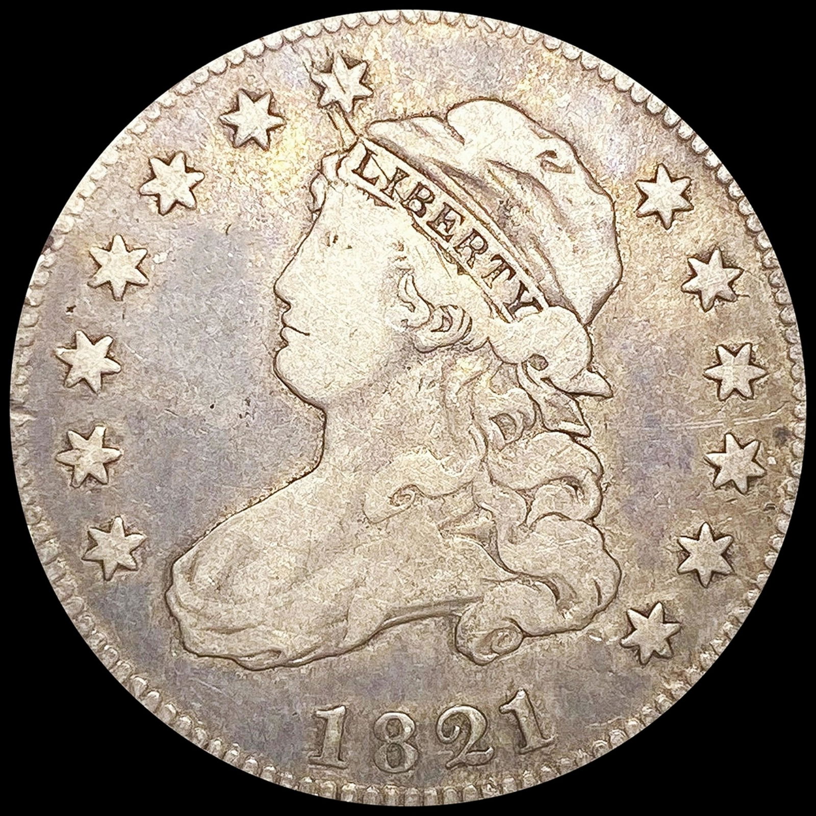 1821 Capped Bust Quarter LIGHTLY CIRCULATED (1 of 2)