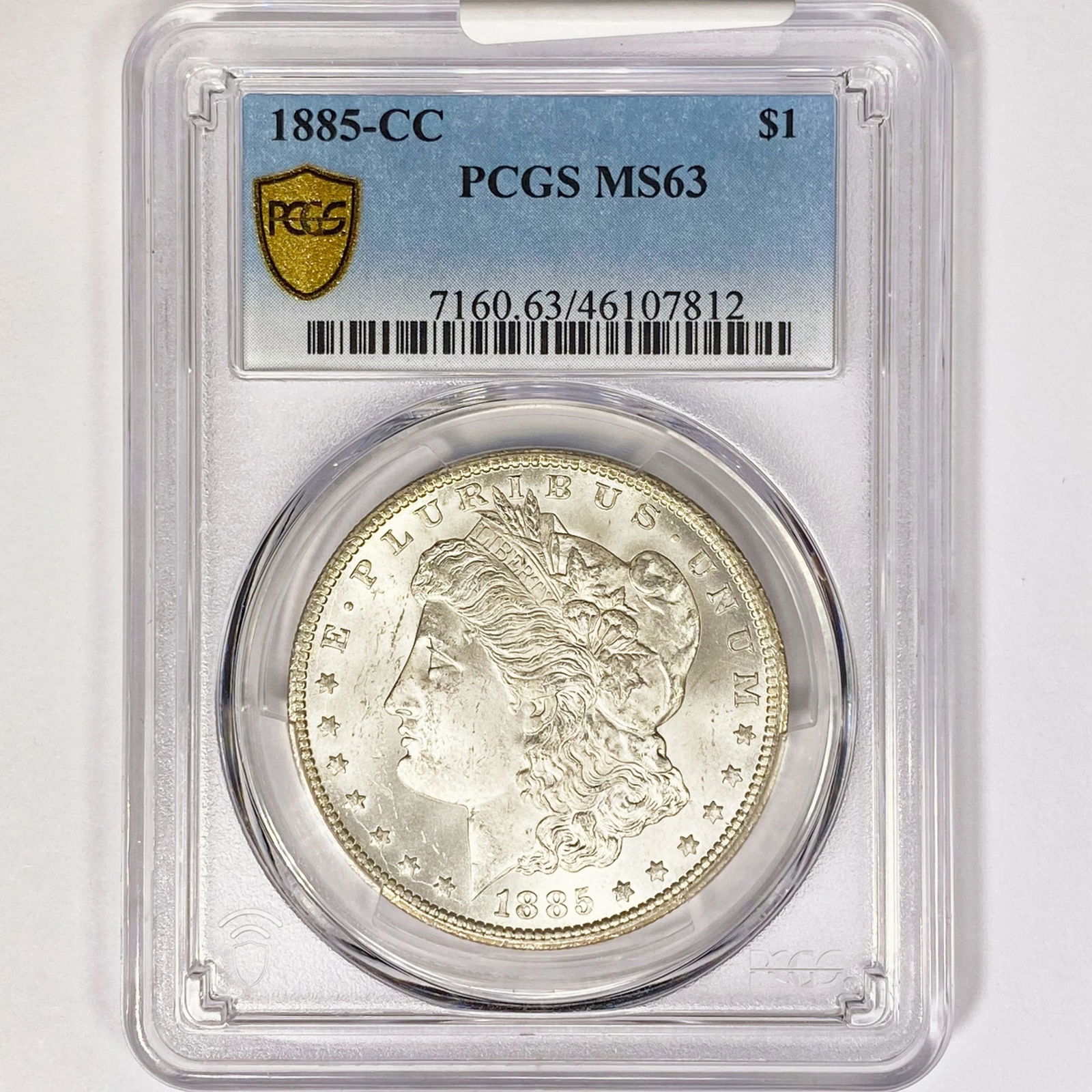 1885-CC Morgan Silver Dollar PCGS MS63 (1 of 2)