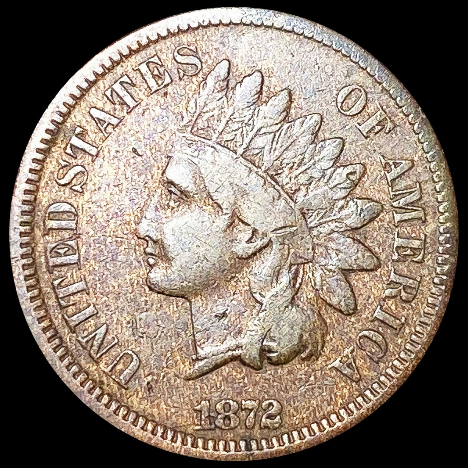 1872 Indian Head Cent LIGHTLY CIRCULATED (1 of 2)