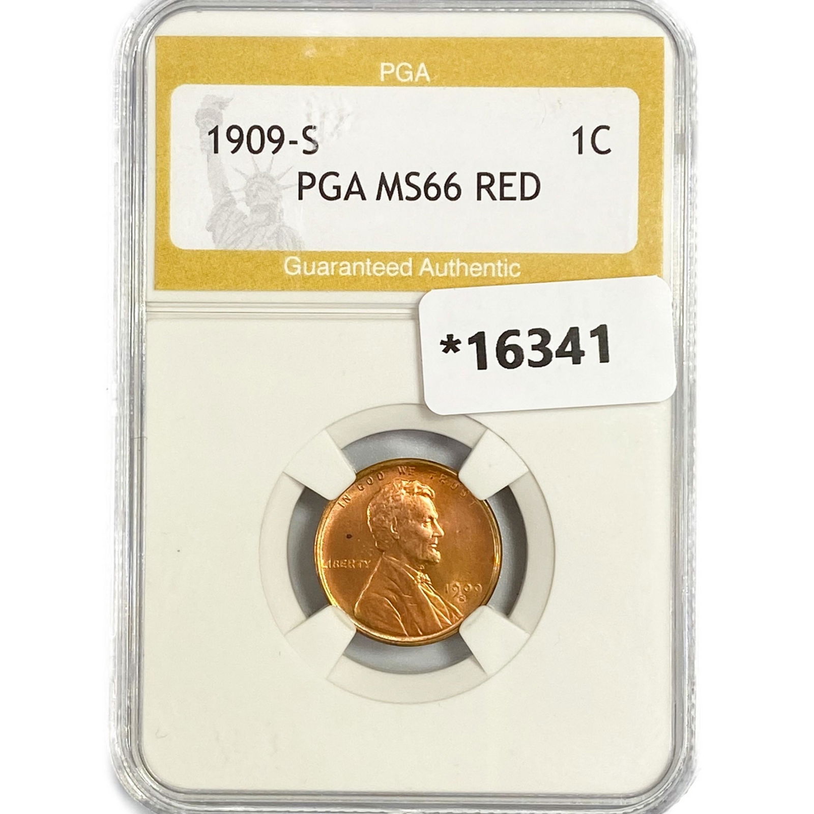 1909-S Wheat Cent PGA MS66 RED (1 of 2)