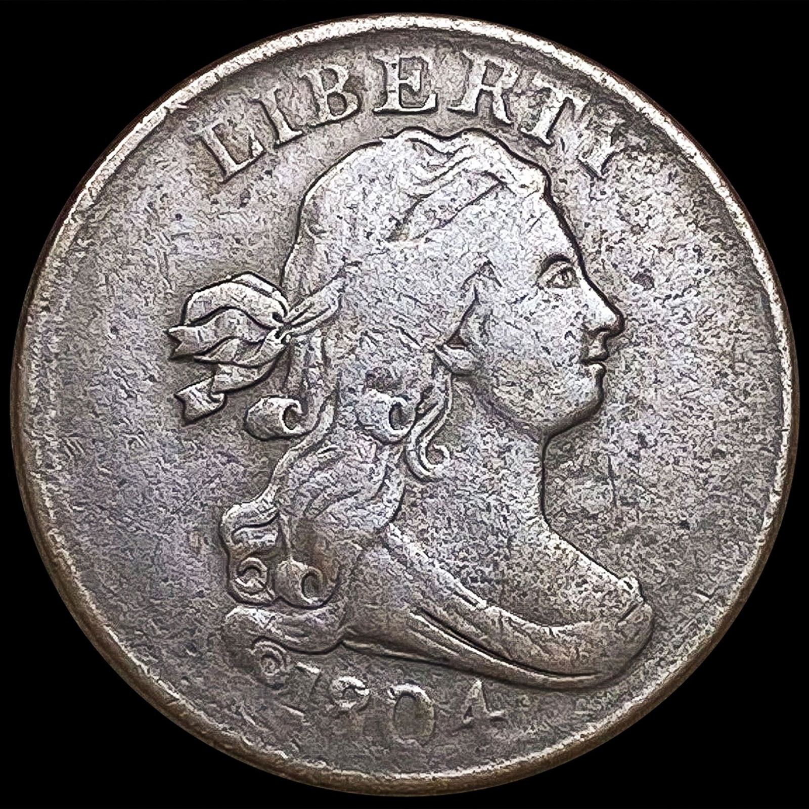 1804 Draped Bust Half Cent NICELY CIRCULATED (1 of 2)