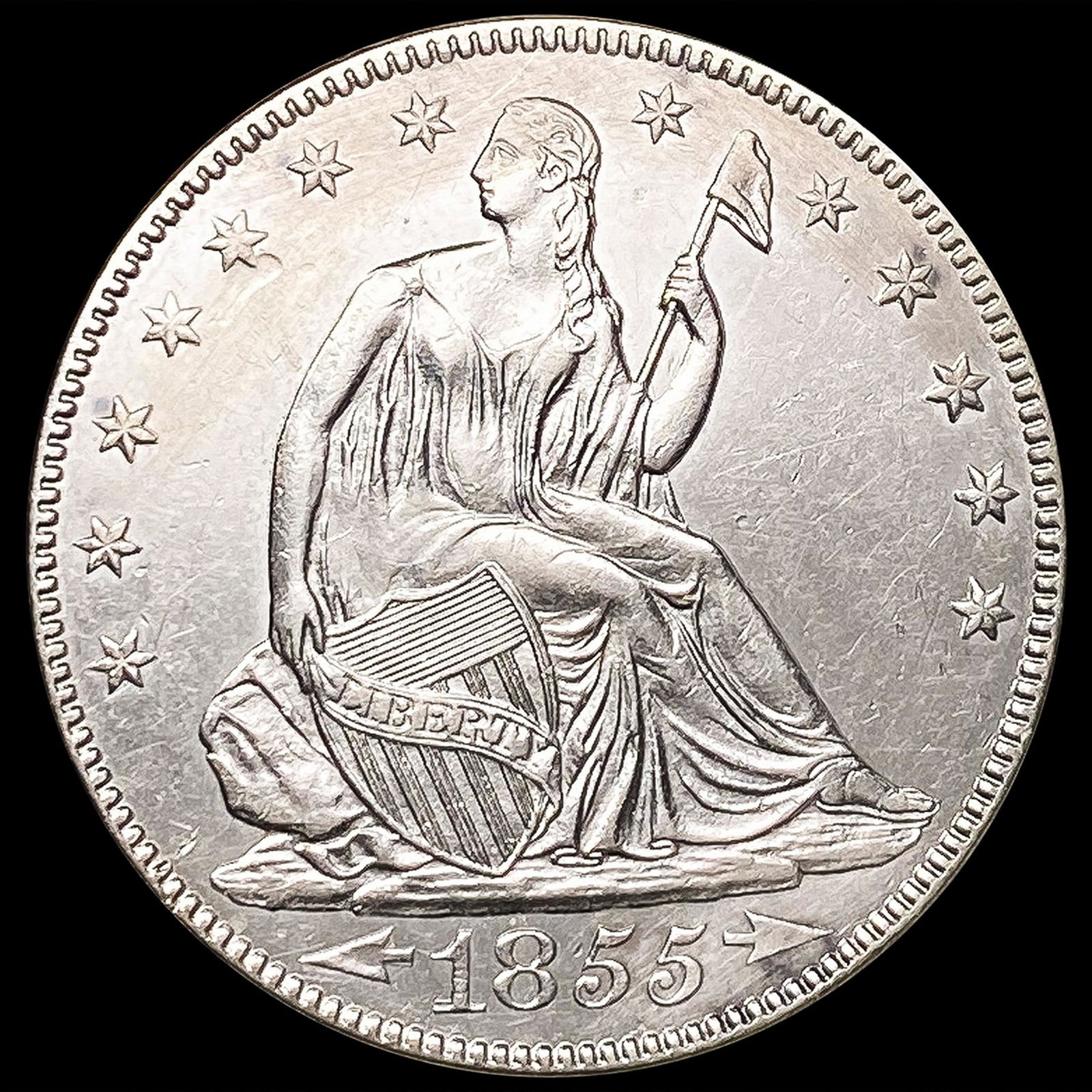 1855-O Seated Liberty Half Dollar UNCIRCULATED (1 of 2)