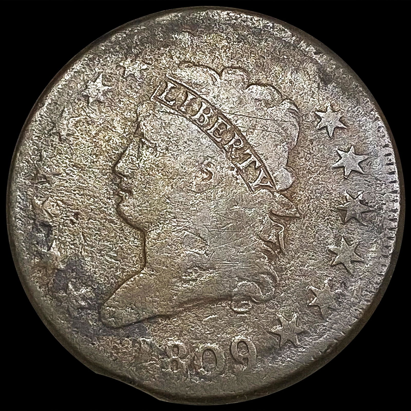 1809 Large Cent NICELY CIRCULATED (1 of 2)