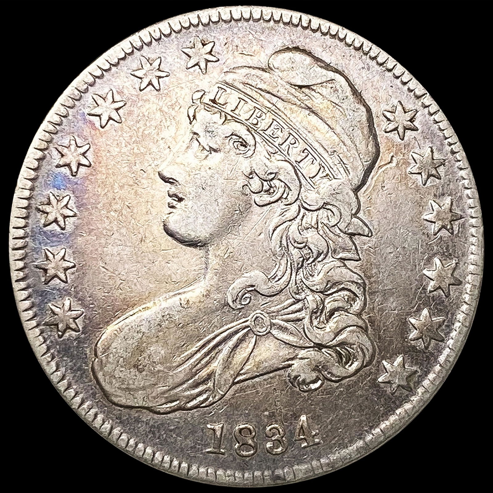 1834 Capped Bust Half Dollar LIGHTLY CIRCULATED (1 of 2)