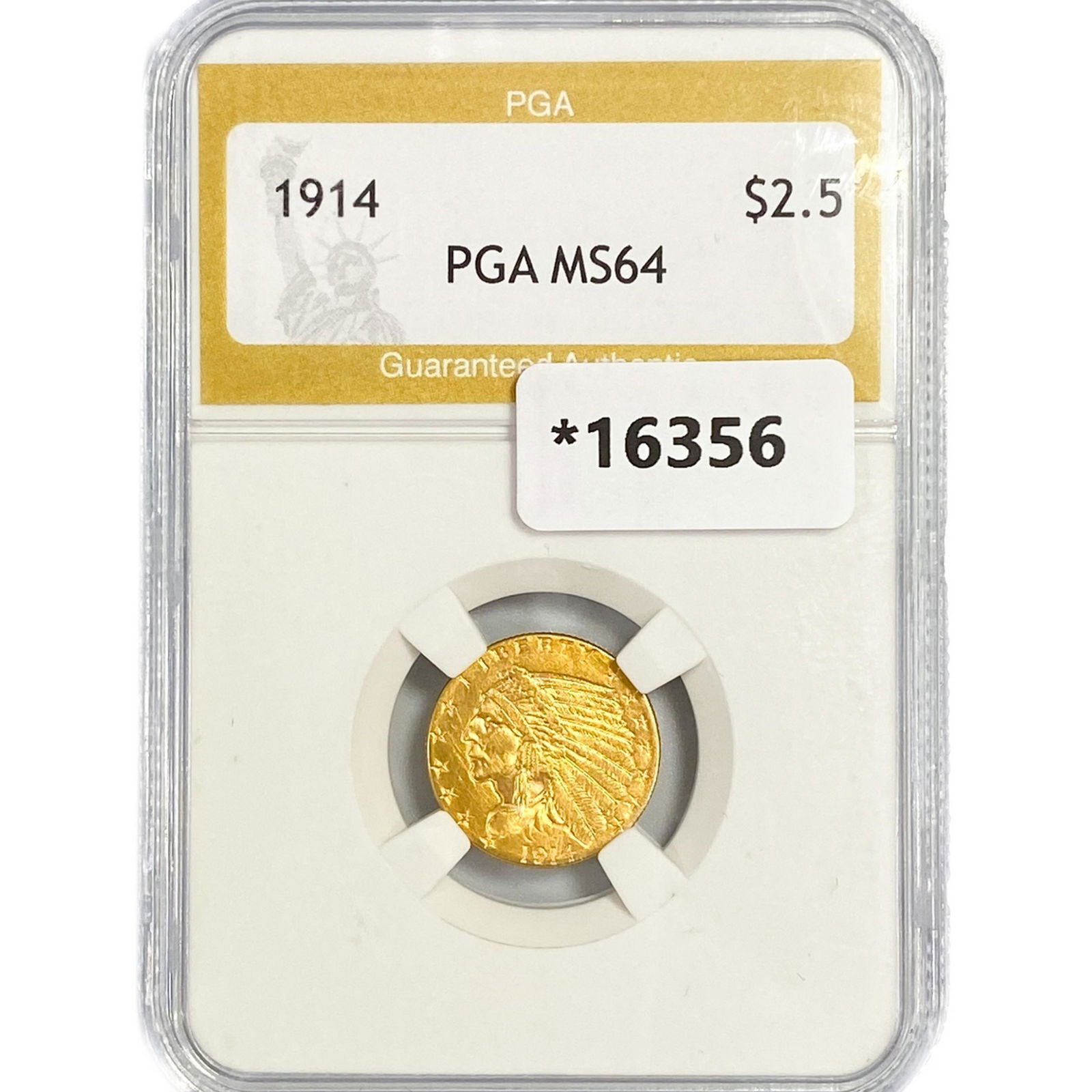 1914 $2.50 Gold Quarter Eagle PGA MS64 (1 of 2)