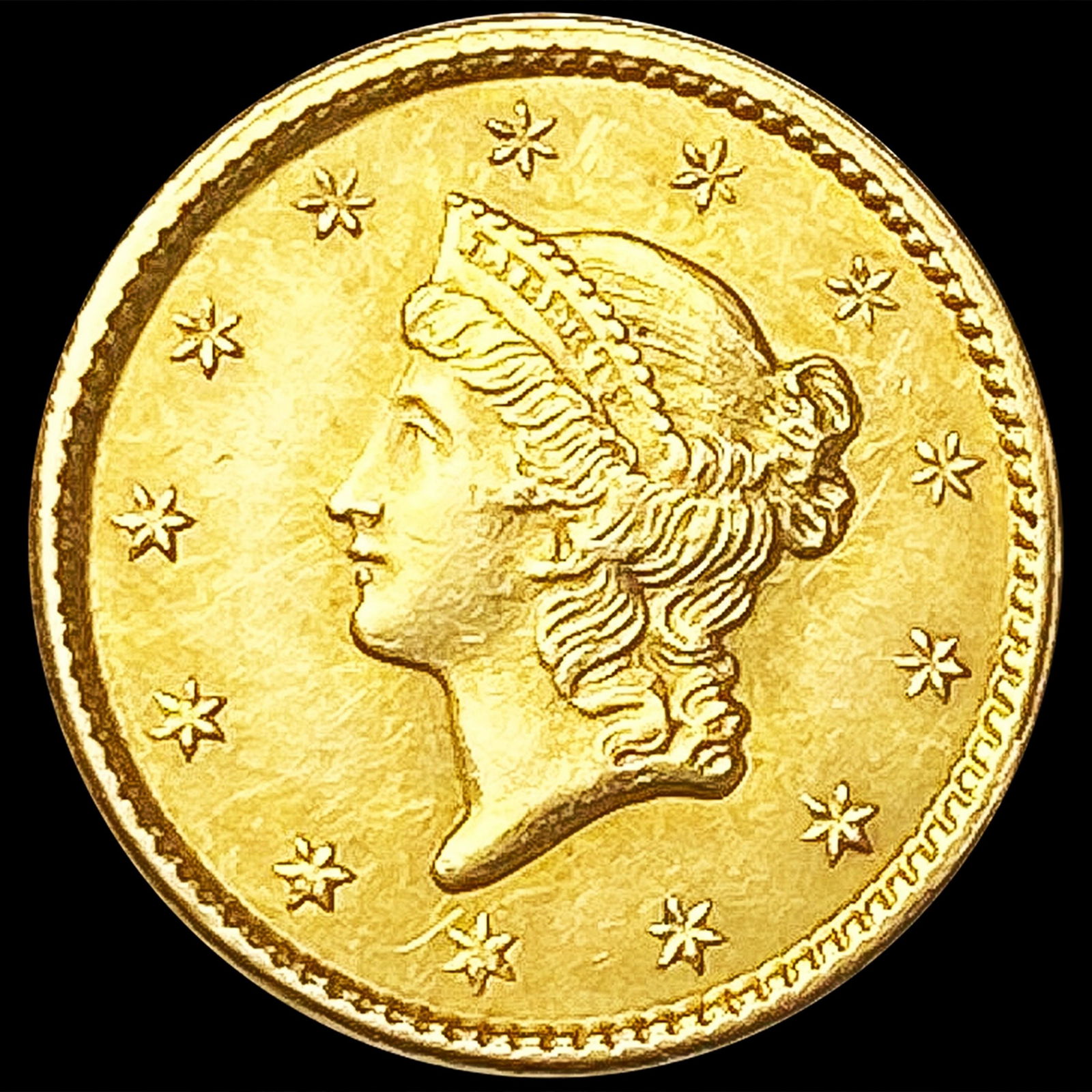 1849 Rare Gold Dollar CLOSELY UNCIRCULATED (1 of 2)