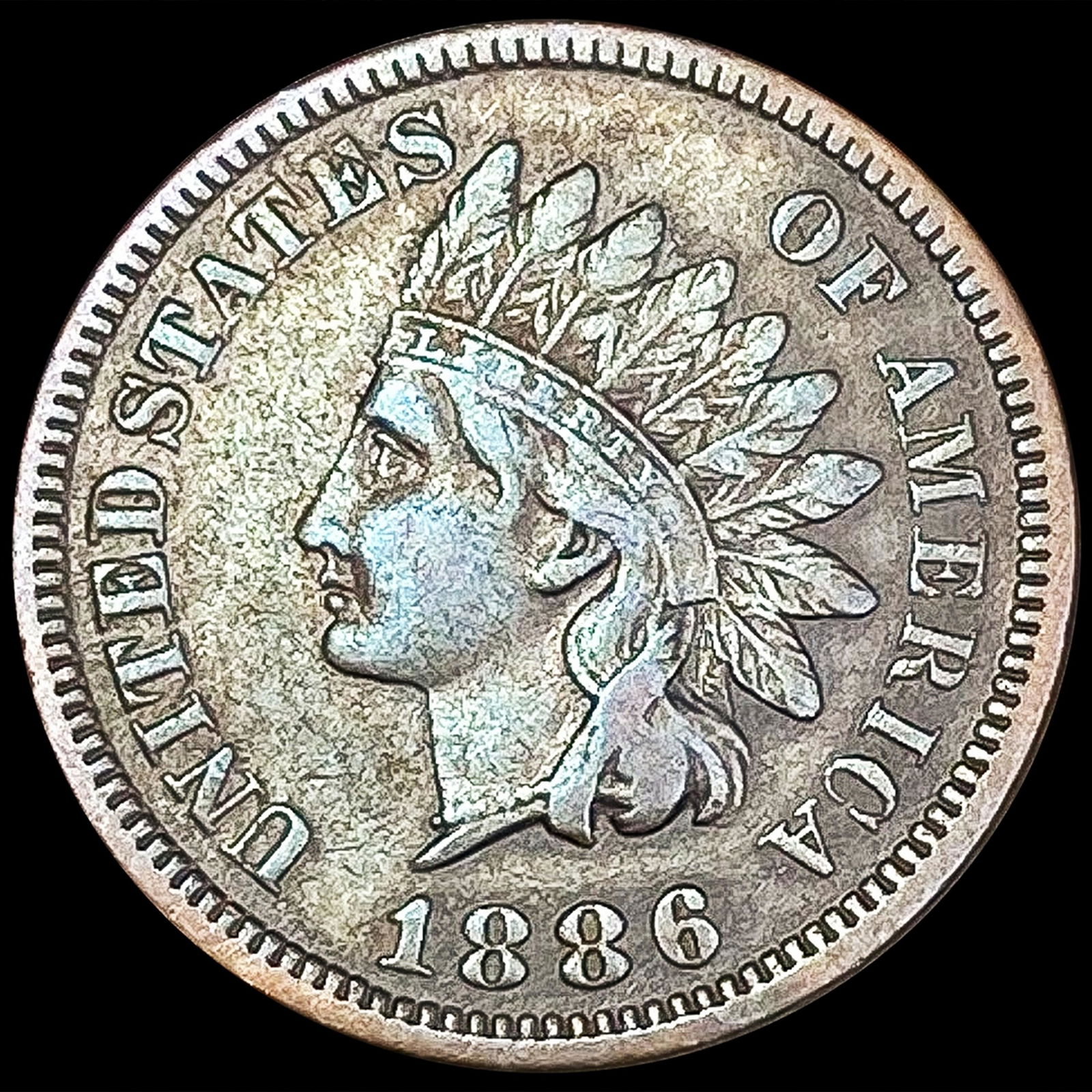 1886 Indian Head Cent CLOSELY UNCIRCULATED (1 of 2)