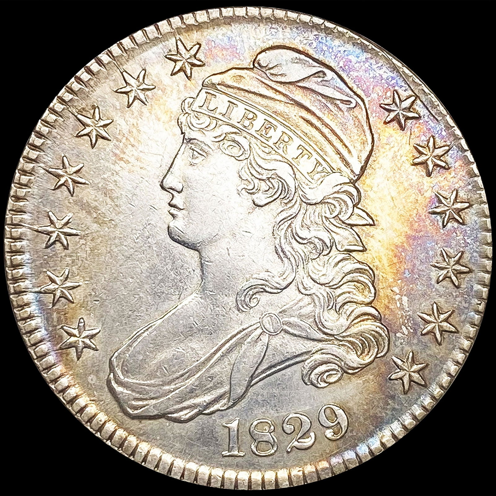1829 Capped Bust Half Dollar CLOSELY UNCIRCULATED (1 of 2)