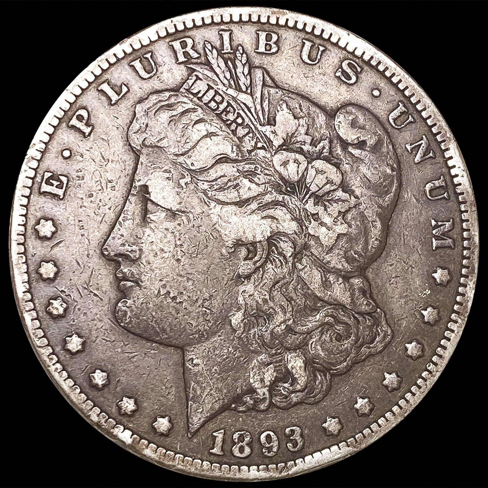 1893-CC Morgan Silver Dollar LIGHTLY CIRCULATED (1 of 2)