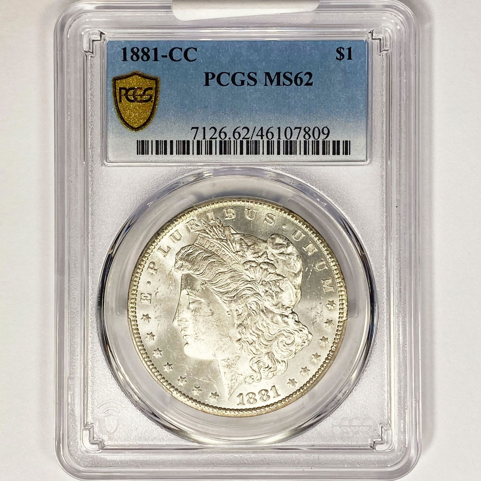 1881-CC Morgan Silver Dollar PCGS MS62 (1 of 2)