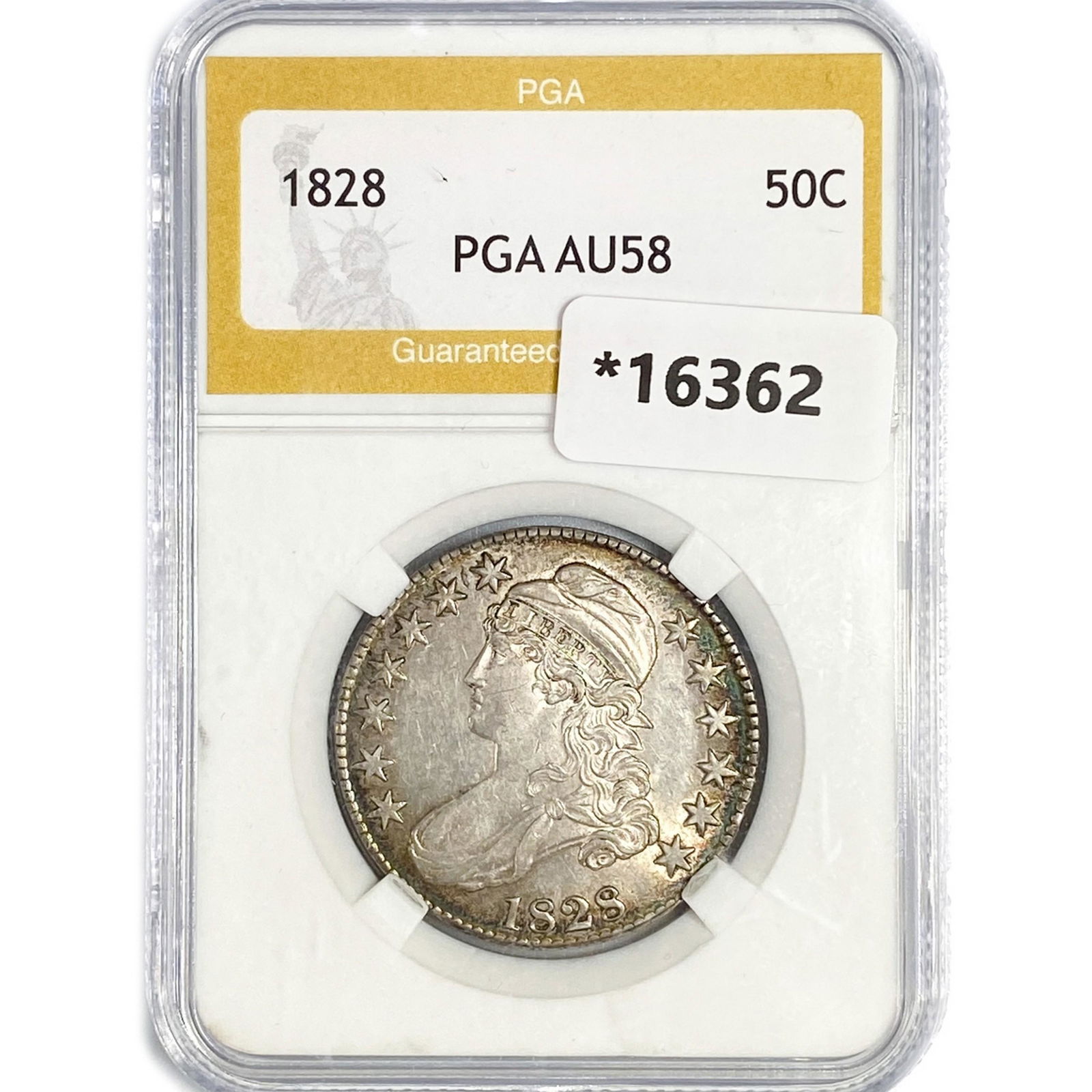 1828 Capped Bust Half Dollar PGA AU58 (1 of 2)
