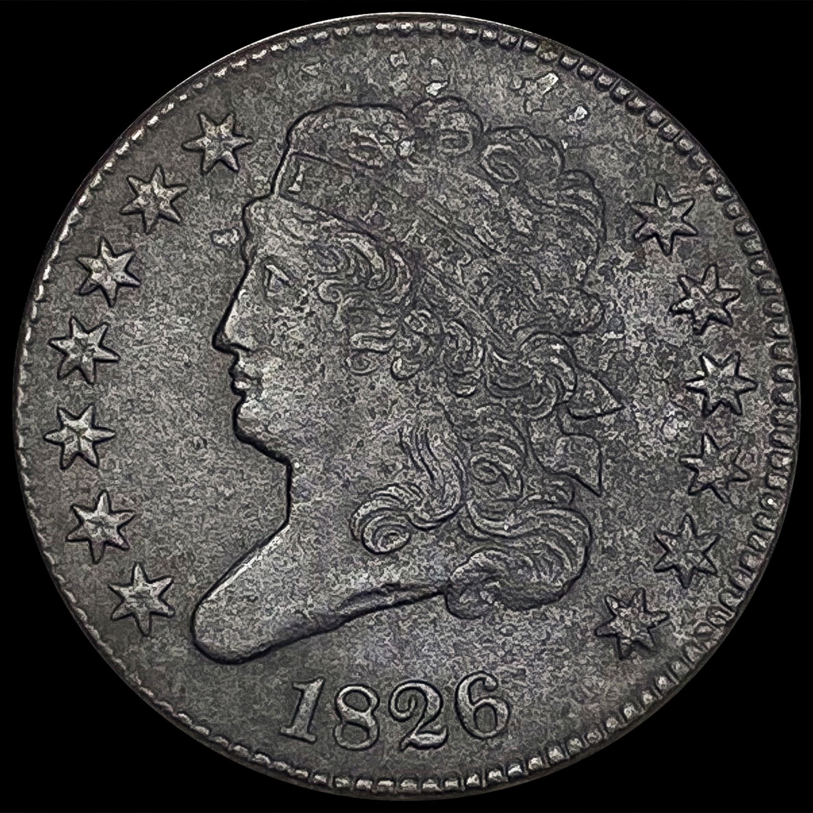 1826 C-2 Classic Head Half Cent CLOSELY UNCIRCULAT (1 of 2)
