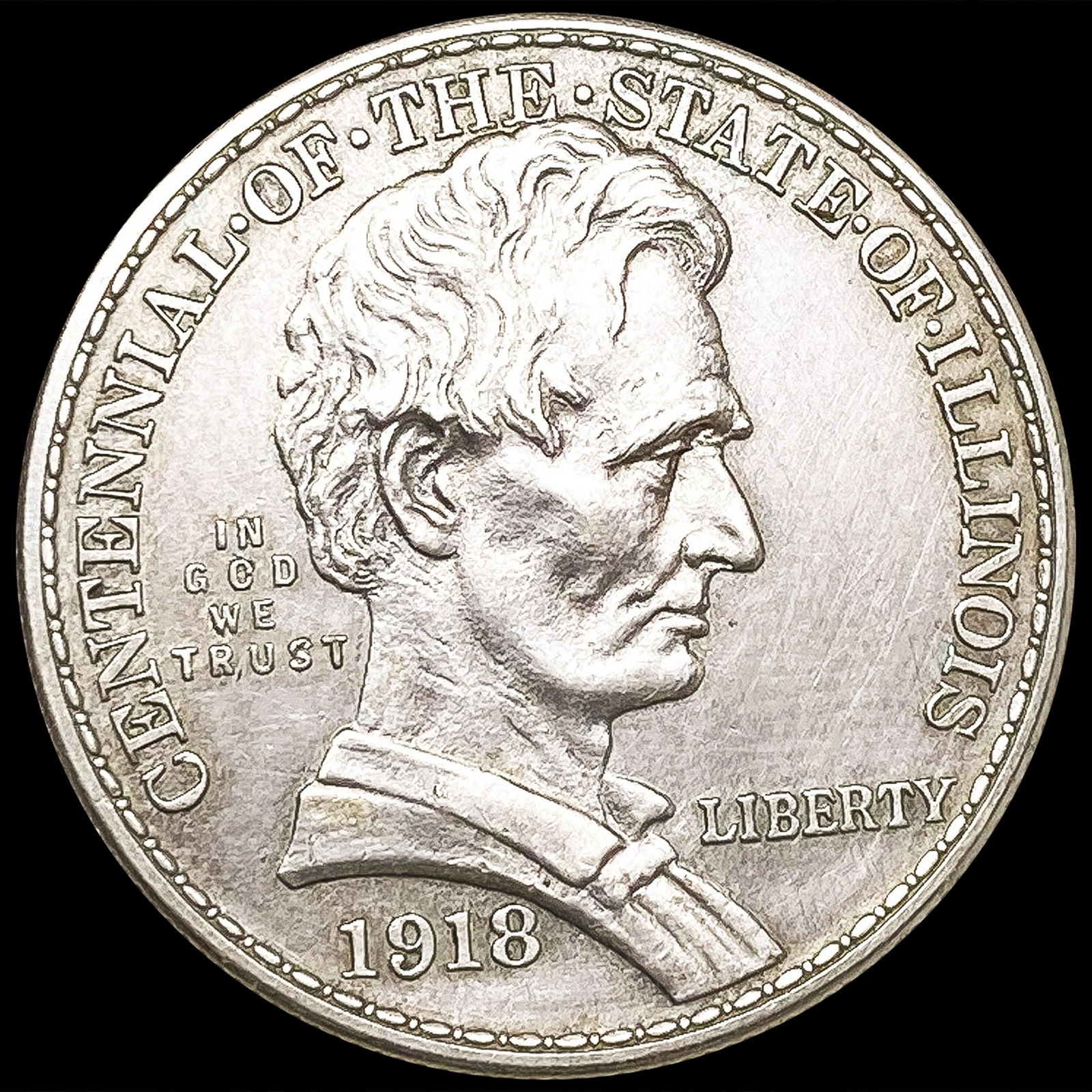 1918 Illinois Half Dollar NEARLY UNCIRCULATED (1 of 2)