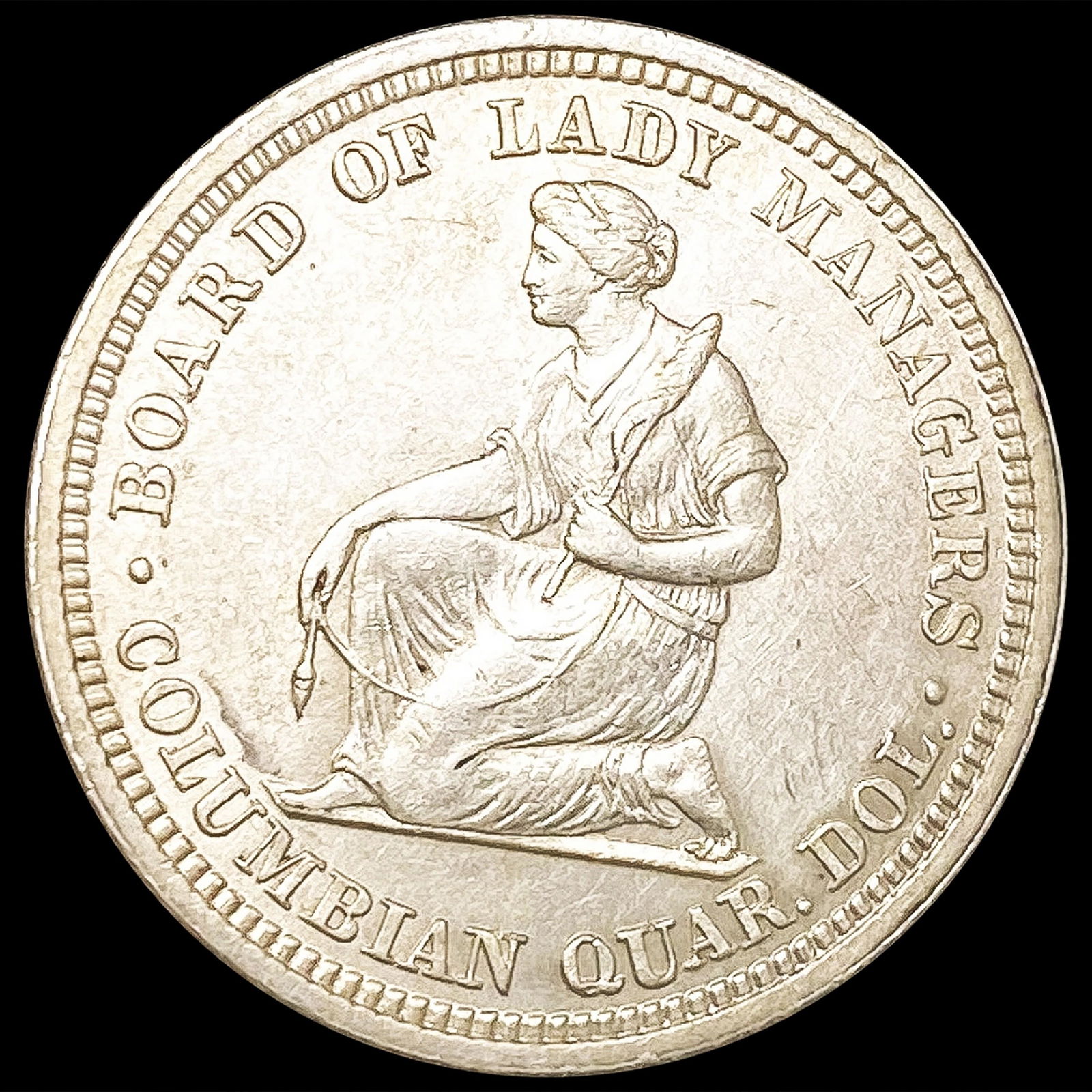 1893 Isabella Silver Quarter UNCIRCULATED (1 of 2)