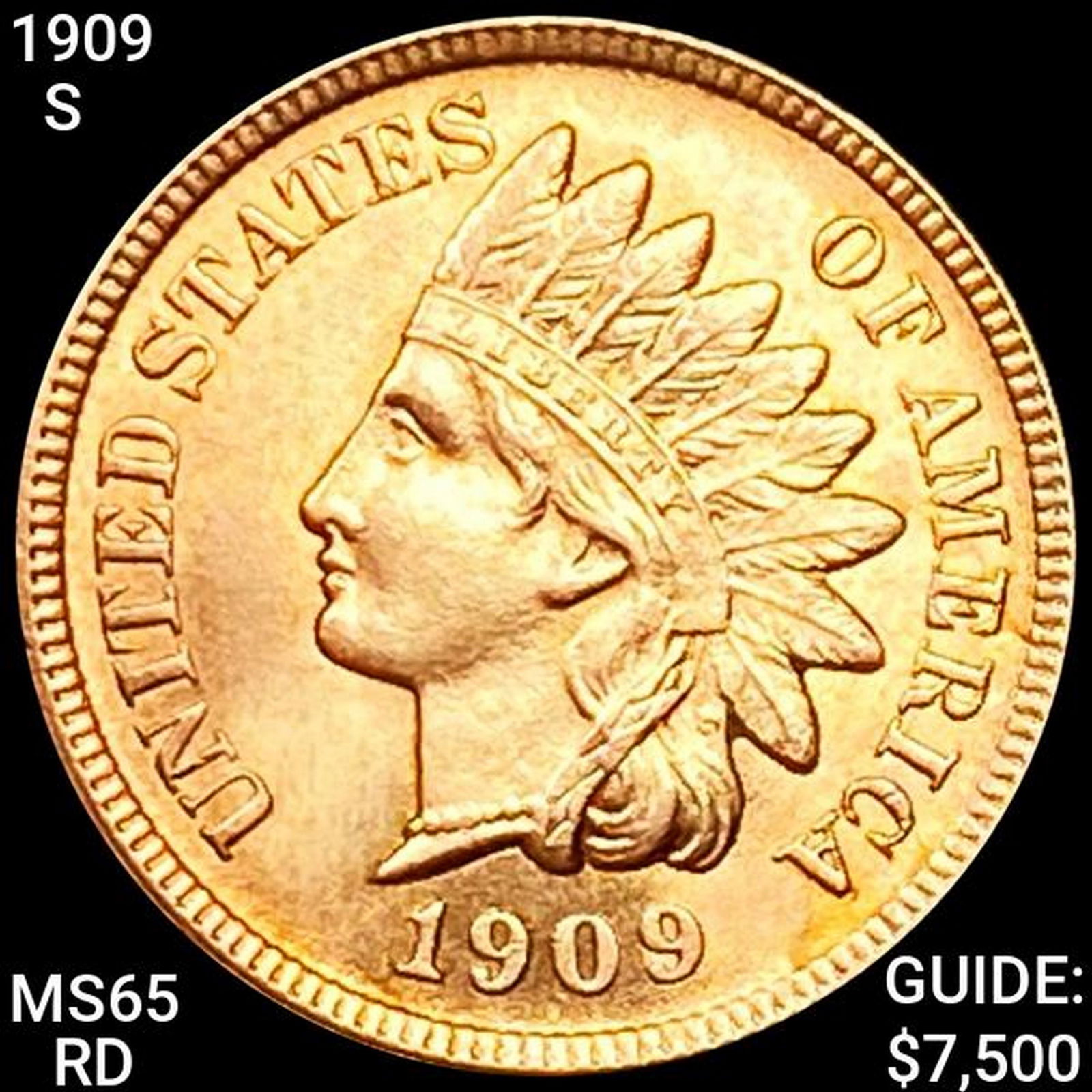 1909-S Indian Head Cent GEM BU RD (1 of 2)