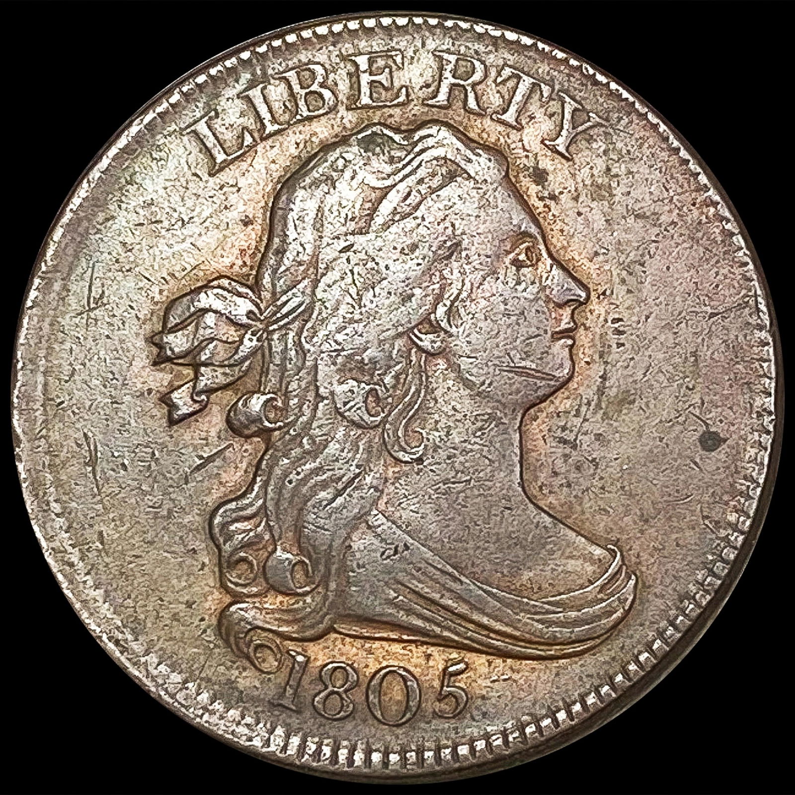 1805 Draped Bust Half Cent LIGHTLY CIRCULATED (1 of 2)